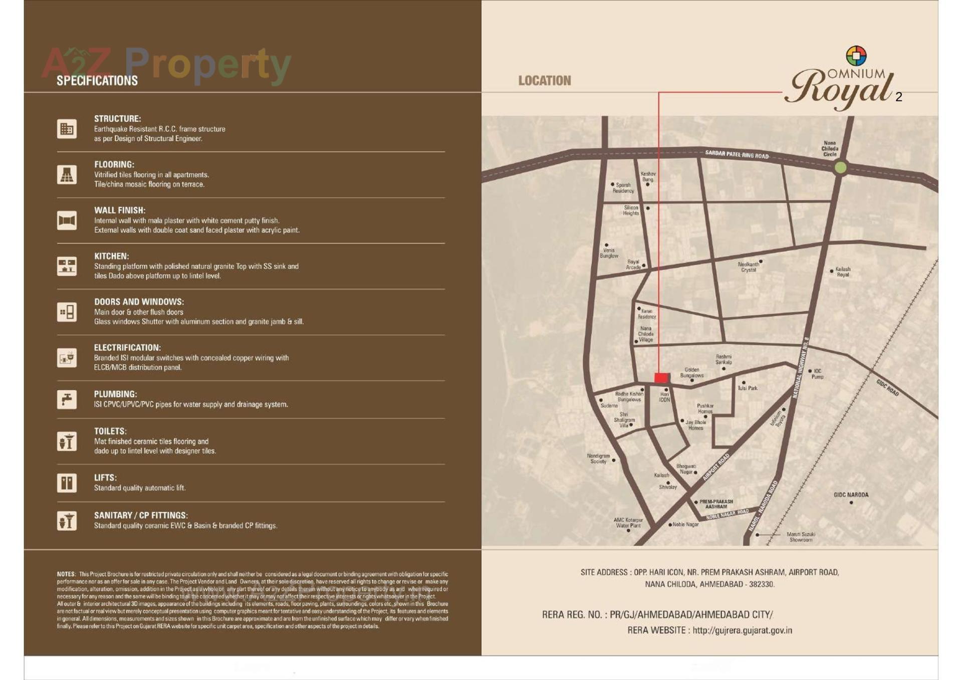  of real estate project Omnium Royal Ll located at Chiloda, Gandhinagar, Gujarat