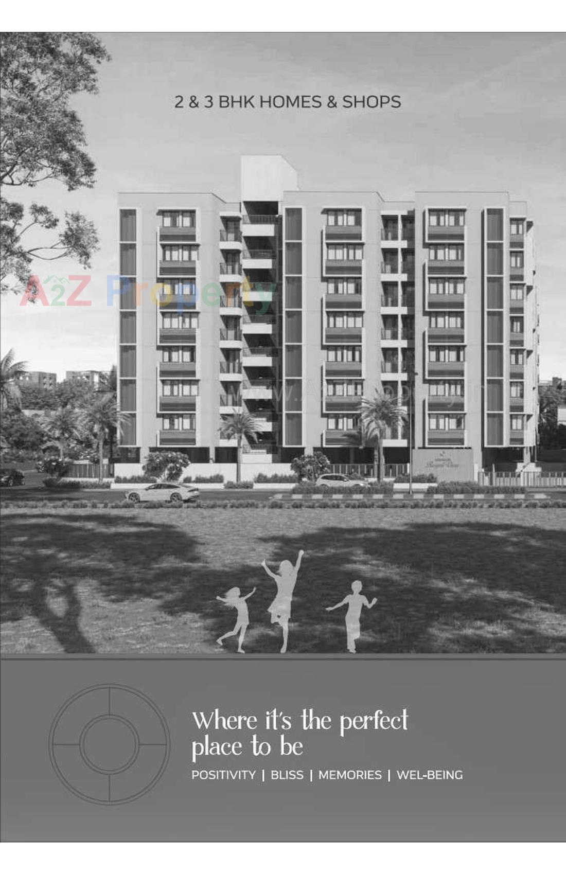 3D Elevation of real estate project Omnium Royal View located at Chiloda, Gandhinagar, Gujarat