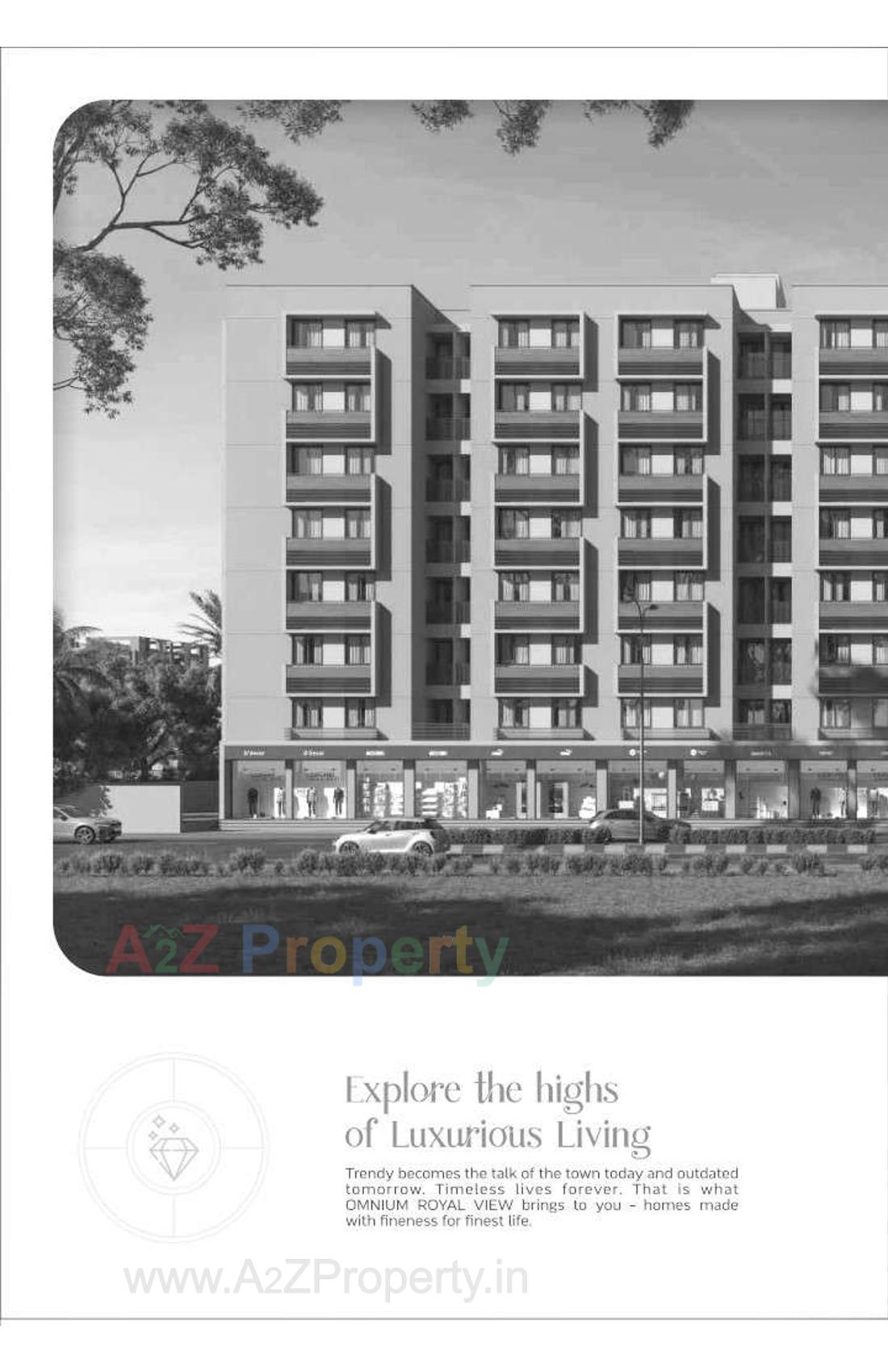 3D Elevation of real estate project Omnium Royal View located at Chiloda, Gandhinagar, Gujarat