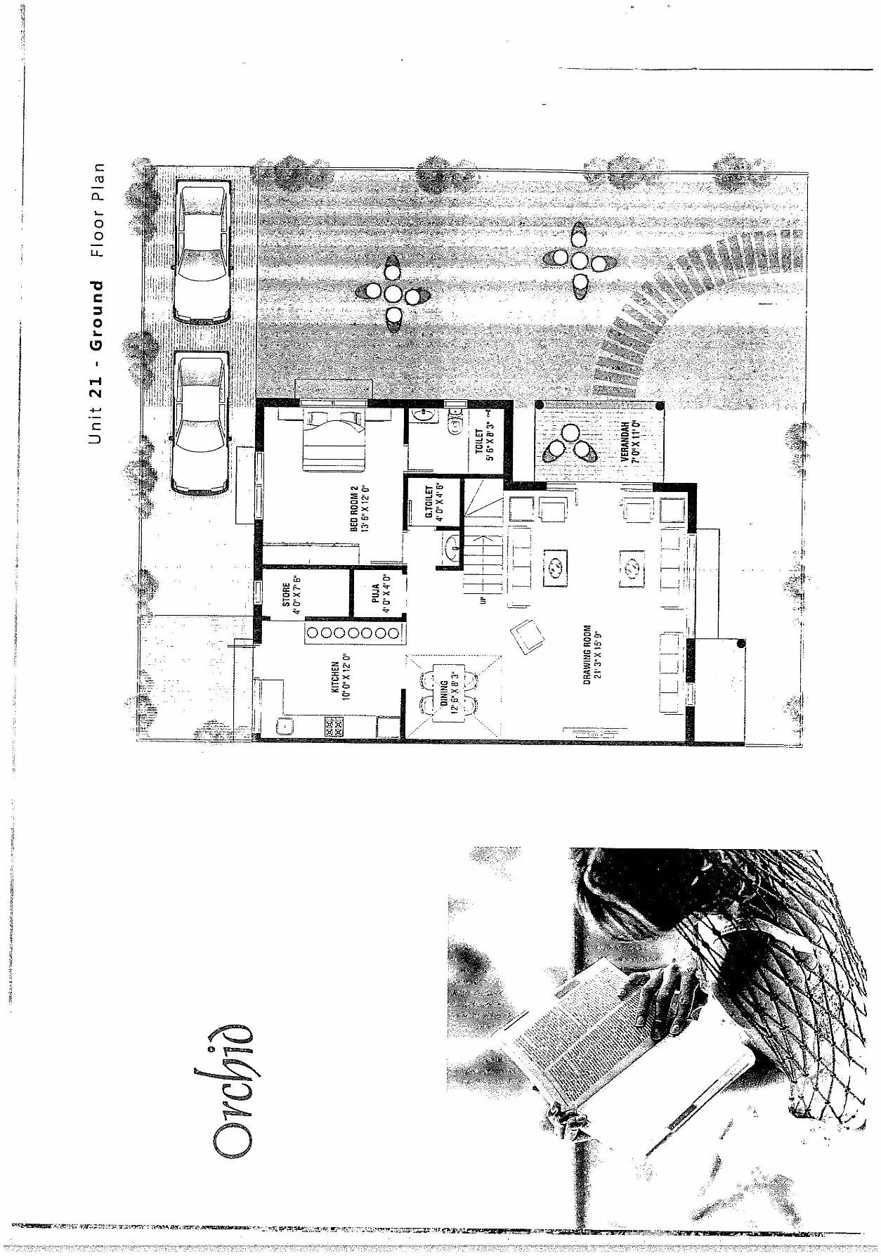 Layout of real estate project Orchid Greens located at Nana-chiloda, Gandhinagar, Gujarat