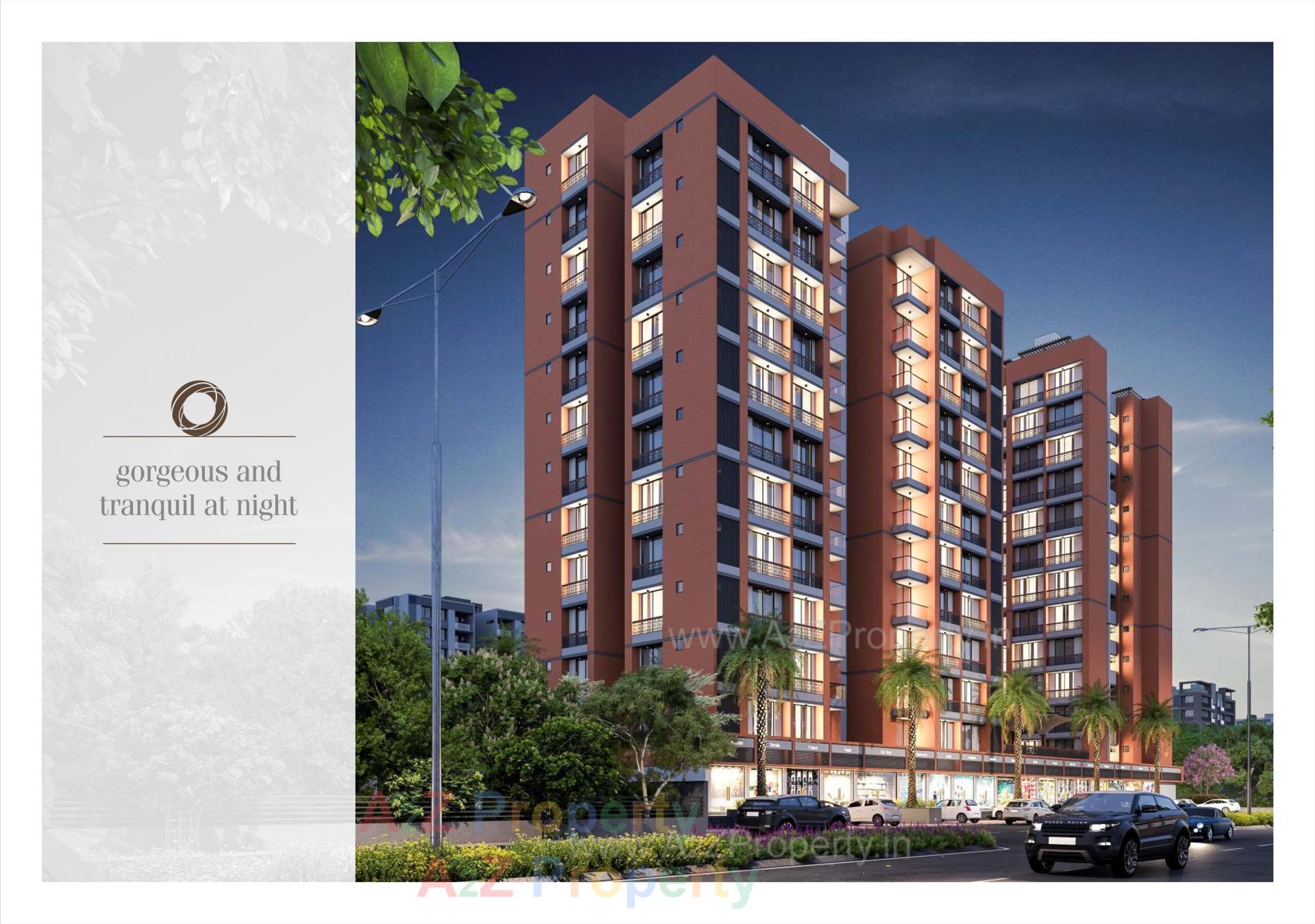 3D Elevation of real estate project Origin Heights located at Tarapur, Gandhinagar, Gujarat