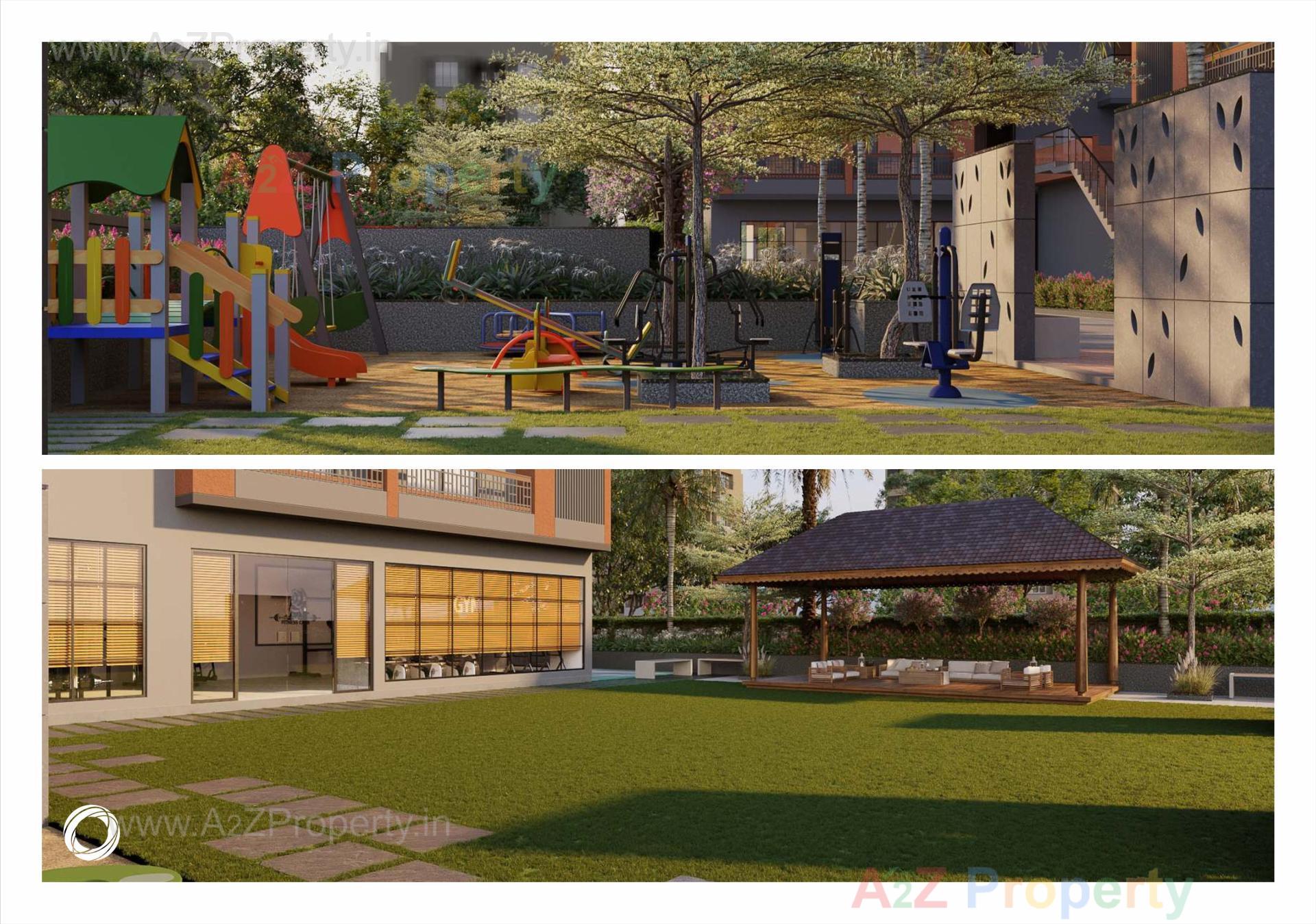 3D Elevation of real estate project Origin Heights located at Tarapur, Gandhinagar, Gujarat