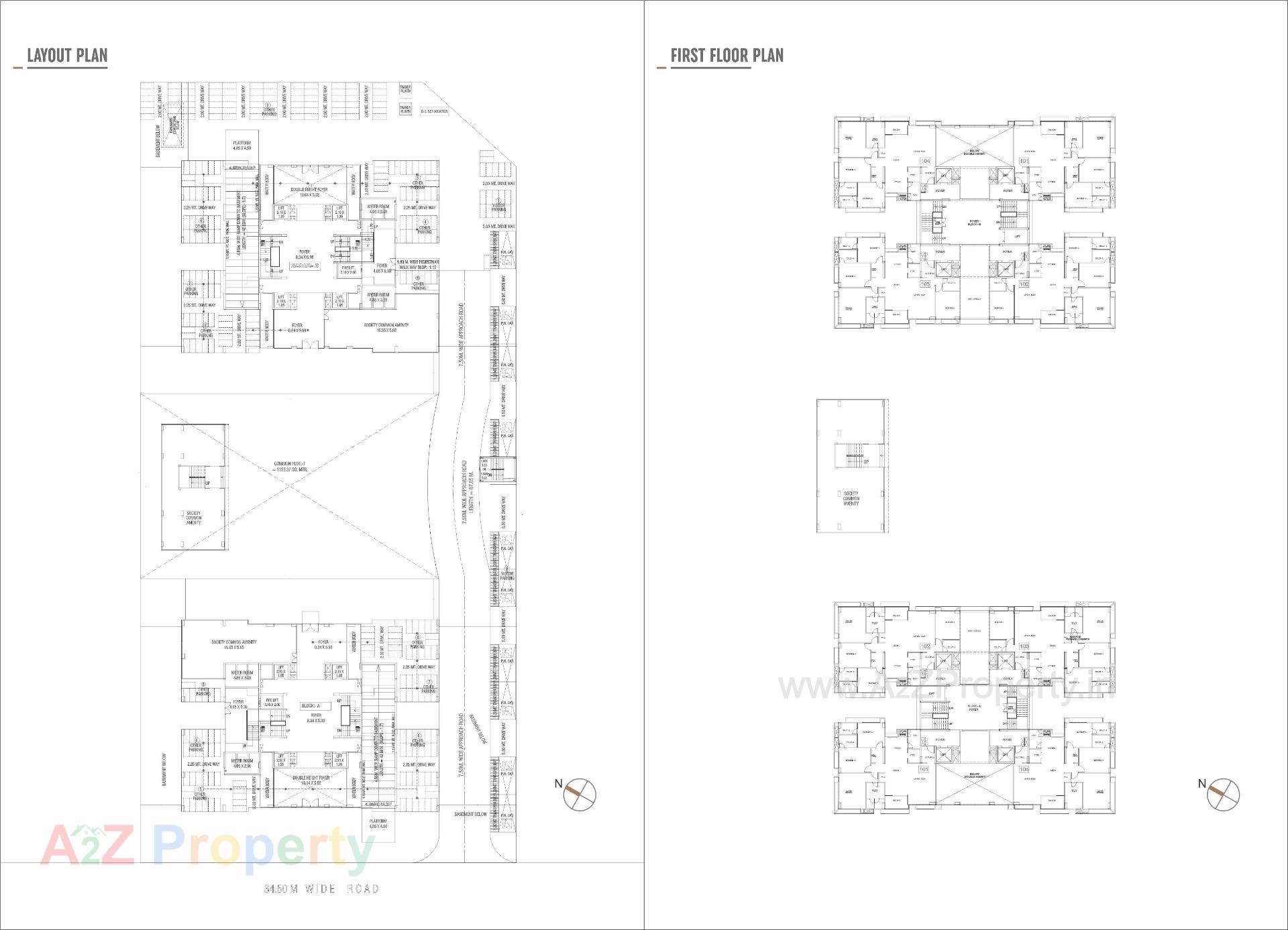 Layout of real estate project Paarijat @ Shantigram located at Dantali, Gandhinagar, Gujarat