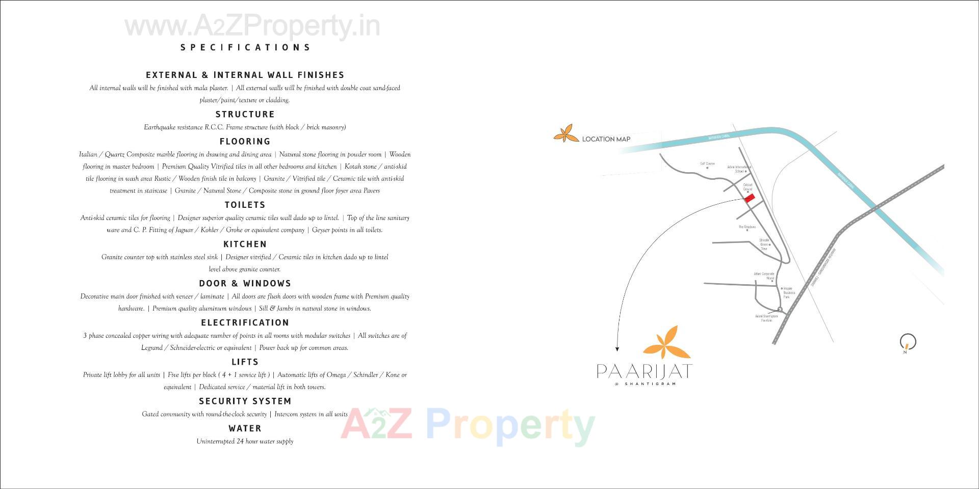  of real estate project Paarijat @ Shantigram located at Dantali, Gandhinagar, Gujarat