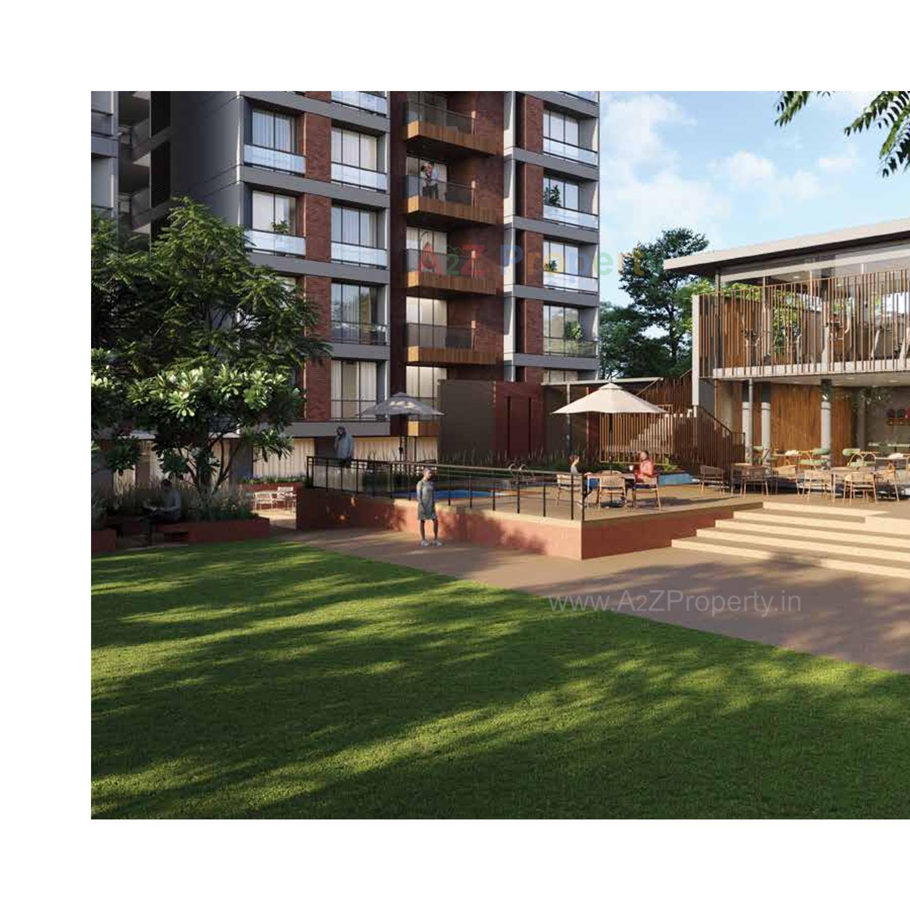 3D Elevation of real estate project Paarijat @ Shantigram located at Dantali, Gandhinagar, Gujarat