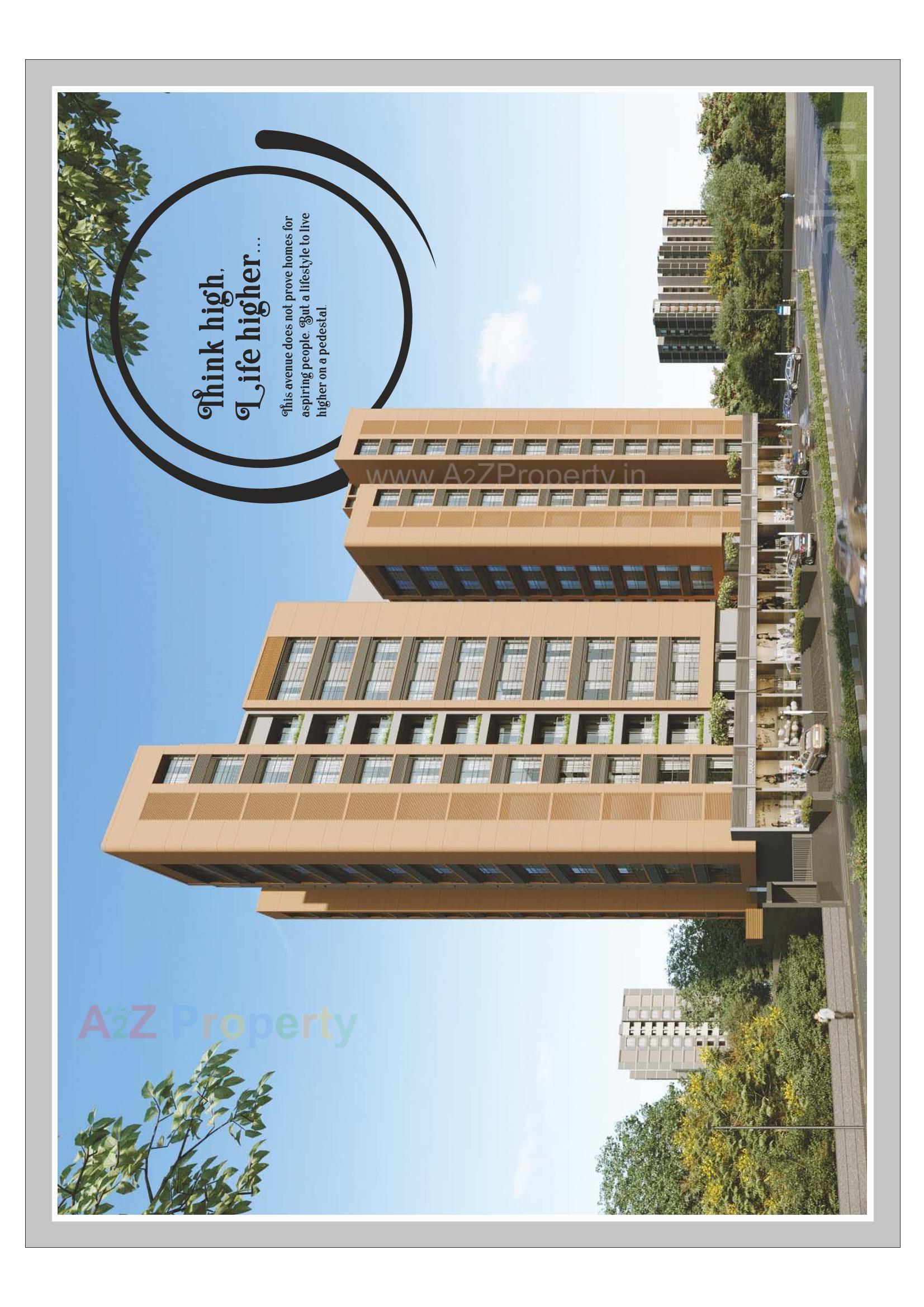 3D Elevation of real estate project Paarijat Skyz located at Sargasan, Gandhinagar, Gujarat