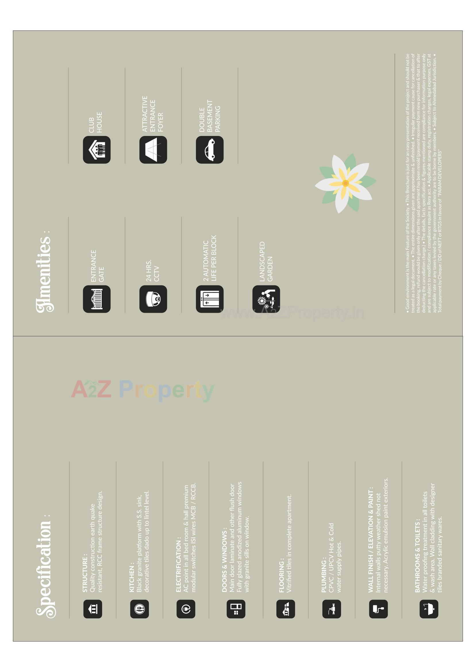  of real estate project Paarijat Skyz located at Sargasan, Gandhinagar, Gujarat