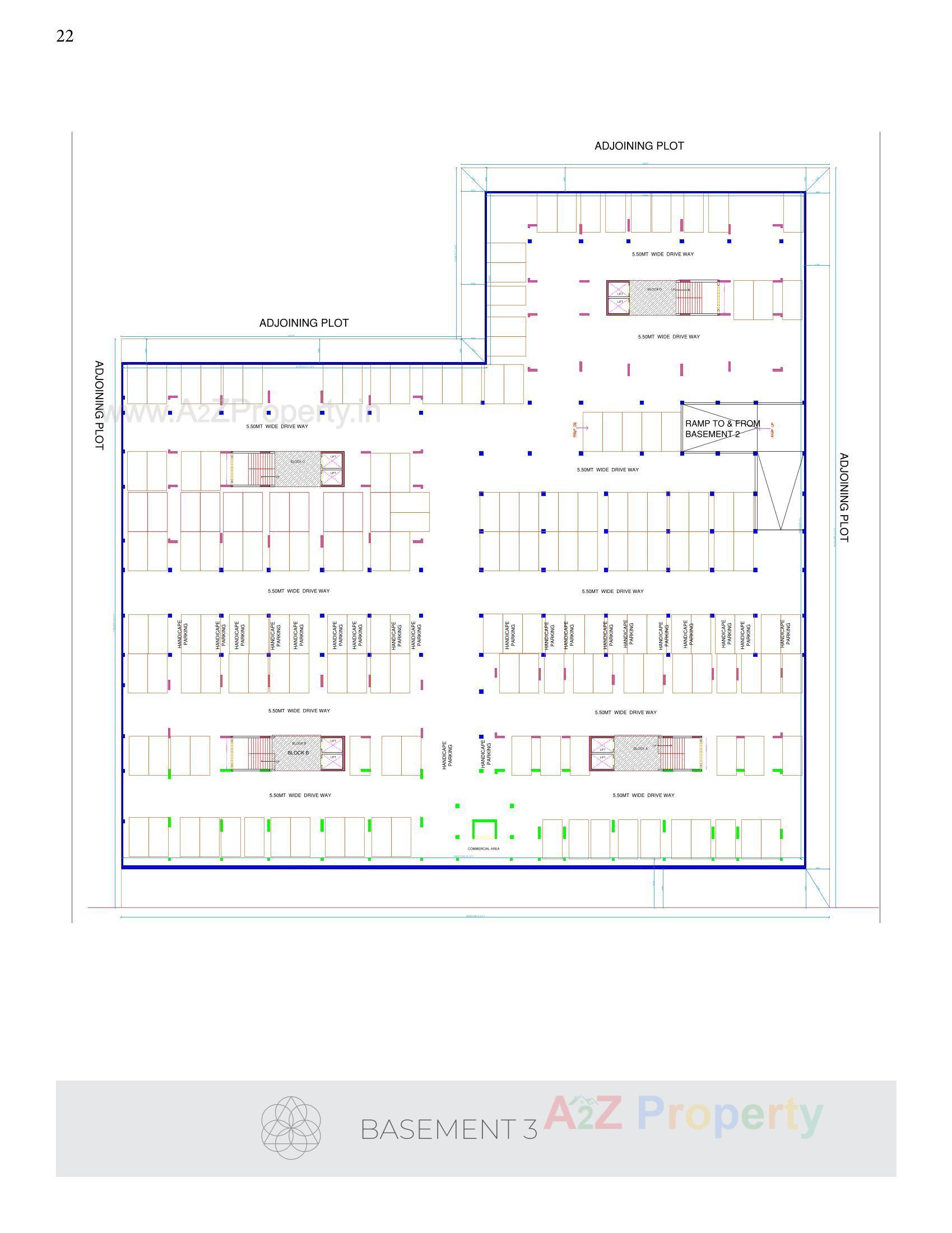 Layout of real estate project Palasa located at Sargasan, Gandhinagar, Gujarat