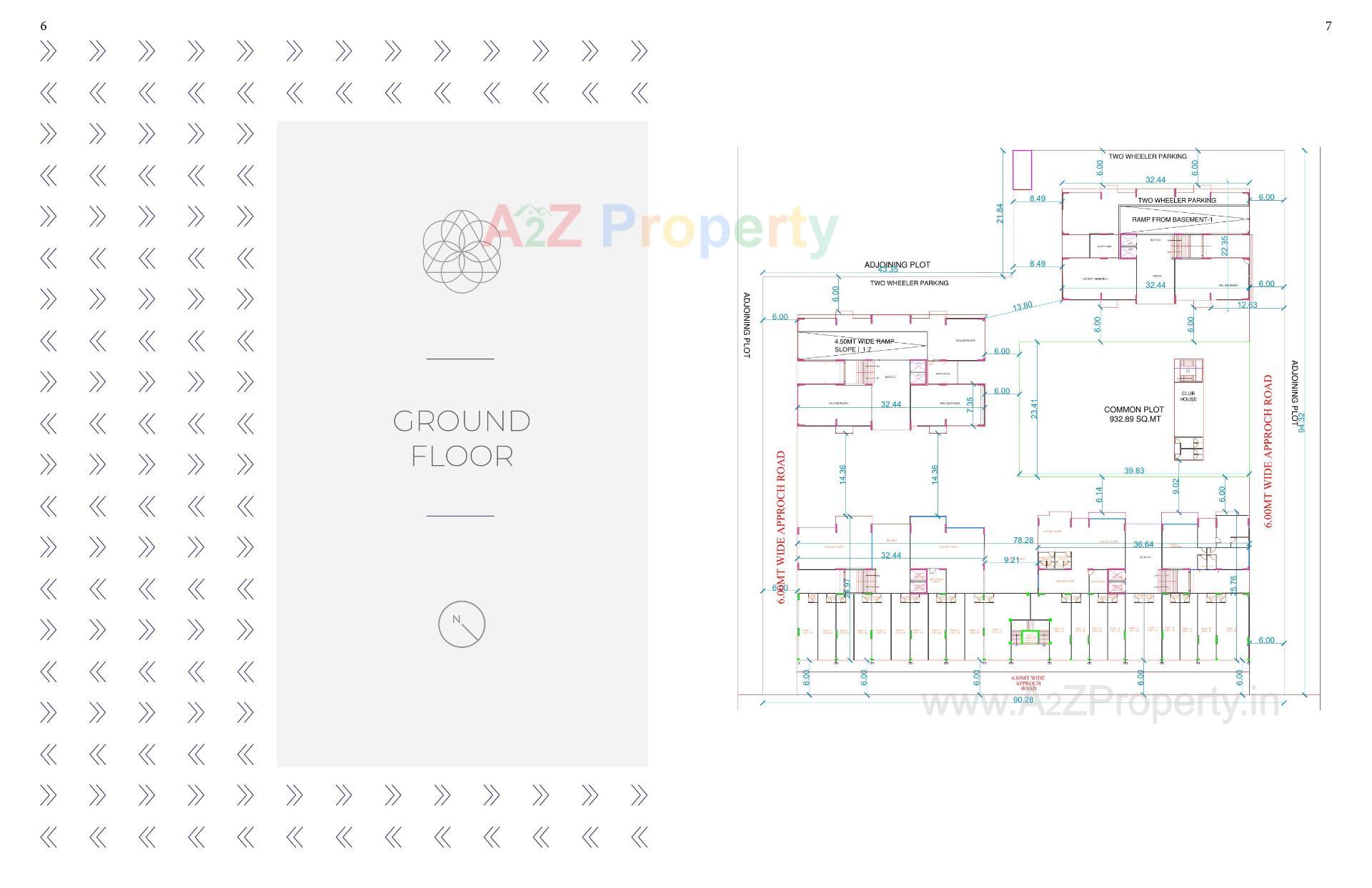 Layout of real estate project Palasa located at Sargasan, Gandhinagar, Gujarat