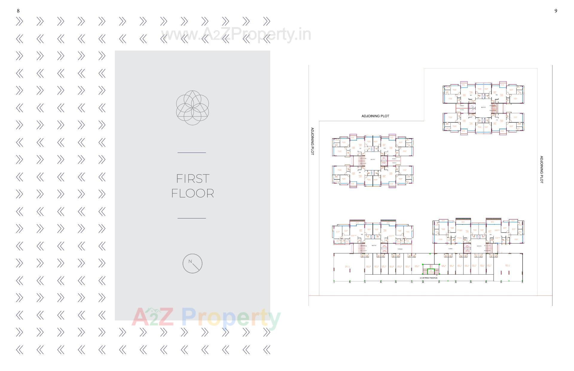 Layout of real estate project Palasa located at Sargasan, Gandhinagar, Gujarat