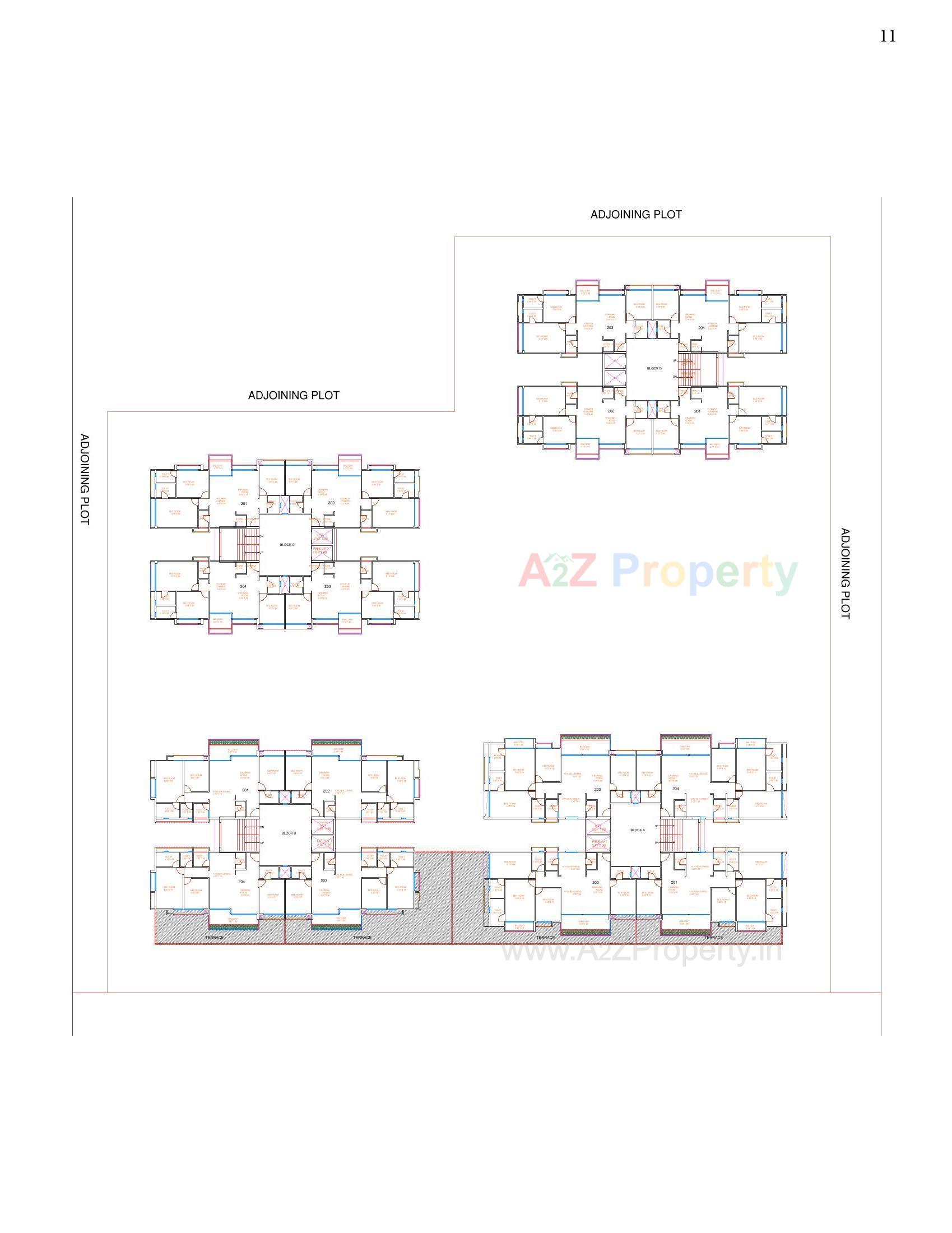 Layout of real estate project Palasa located at Sargasan, Gandhinagar, Gujarat