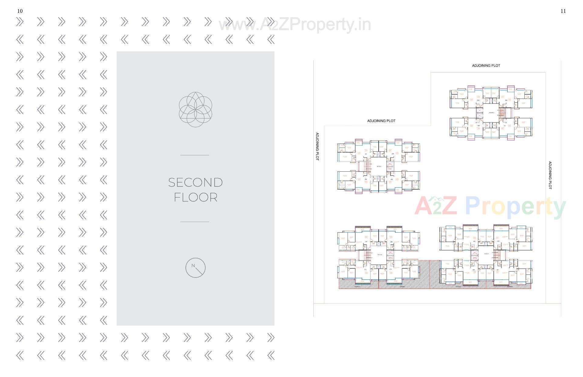 Layout of real estate project Palasa located at Sargasan, Gandhinagar, Gujarat