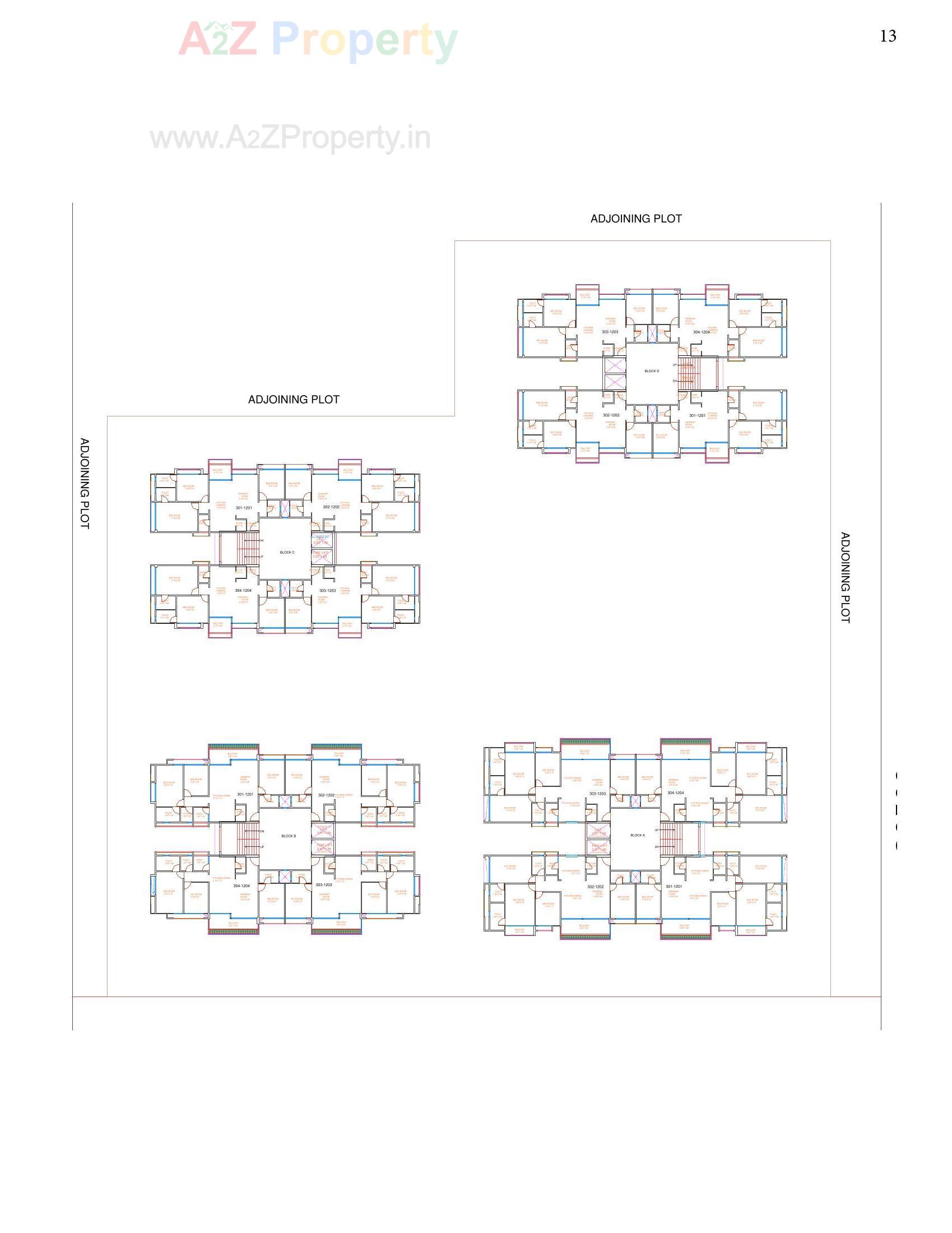 Layout of real estate project Palasa located at Sargasan, Gandhinagar, Gujarat