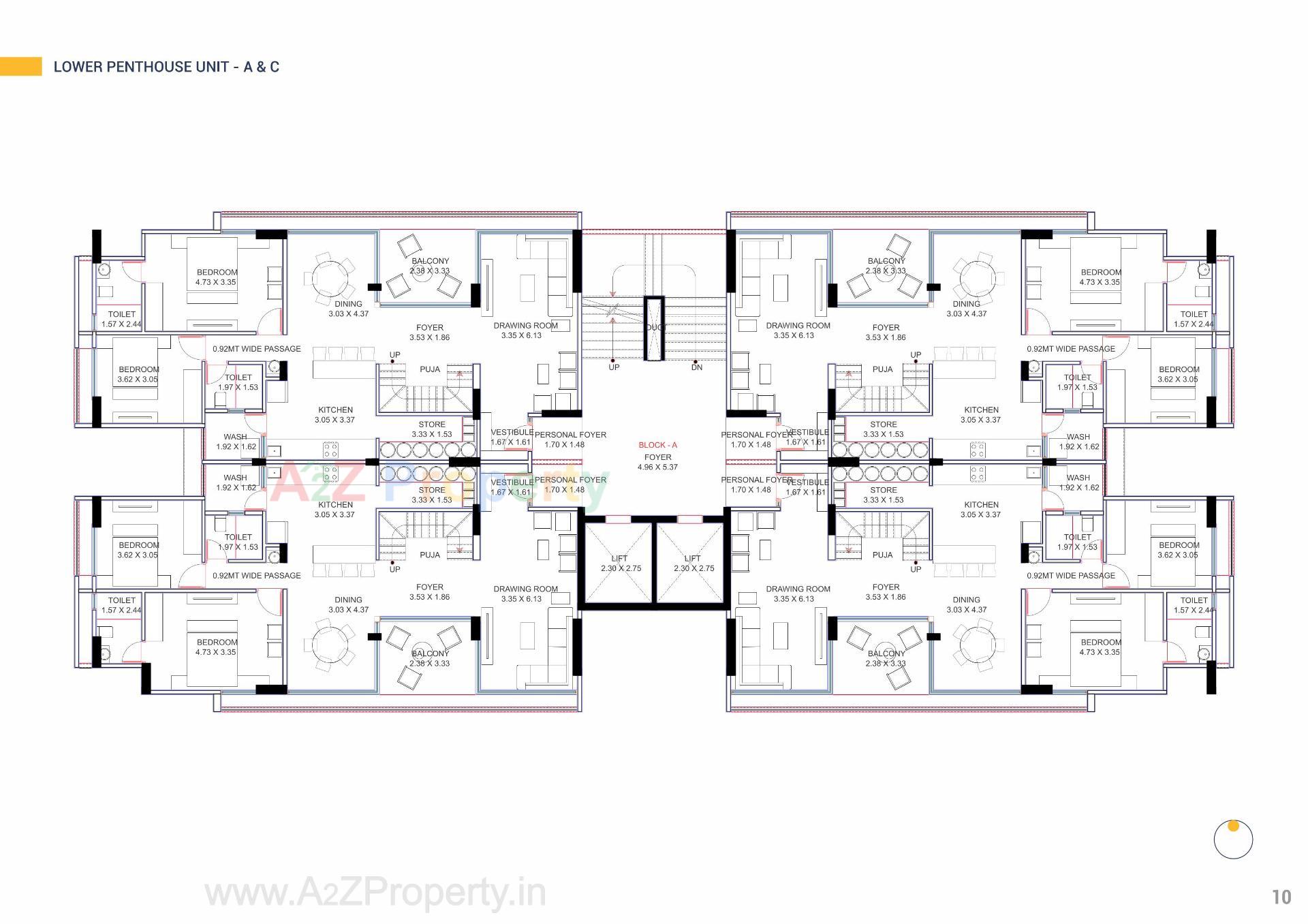 Layout of real estate project Panache located at Khoraj, Gandhinagar, Gujarat