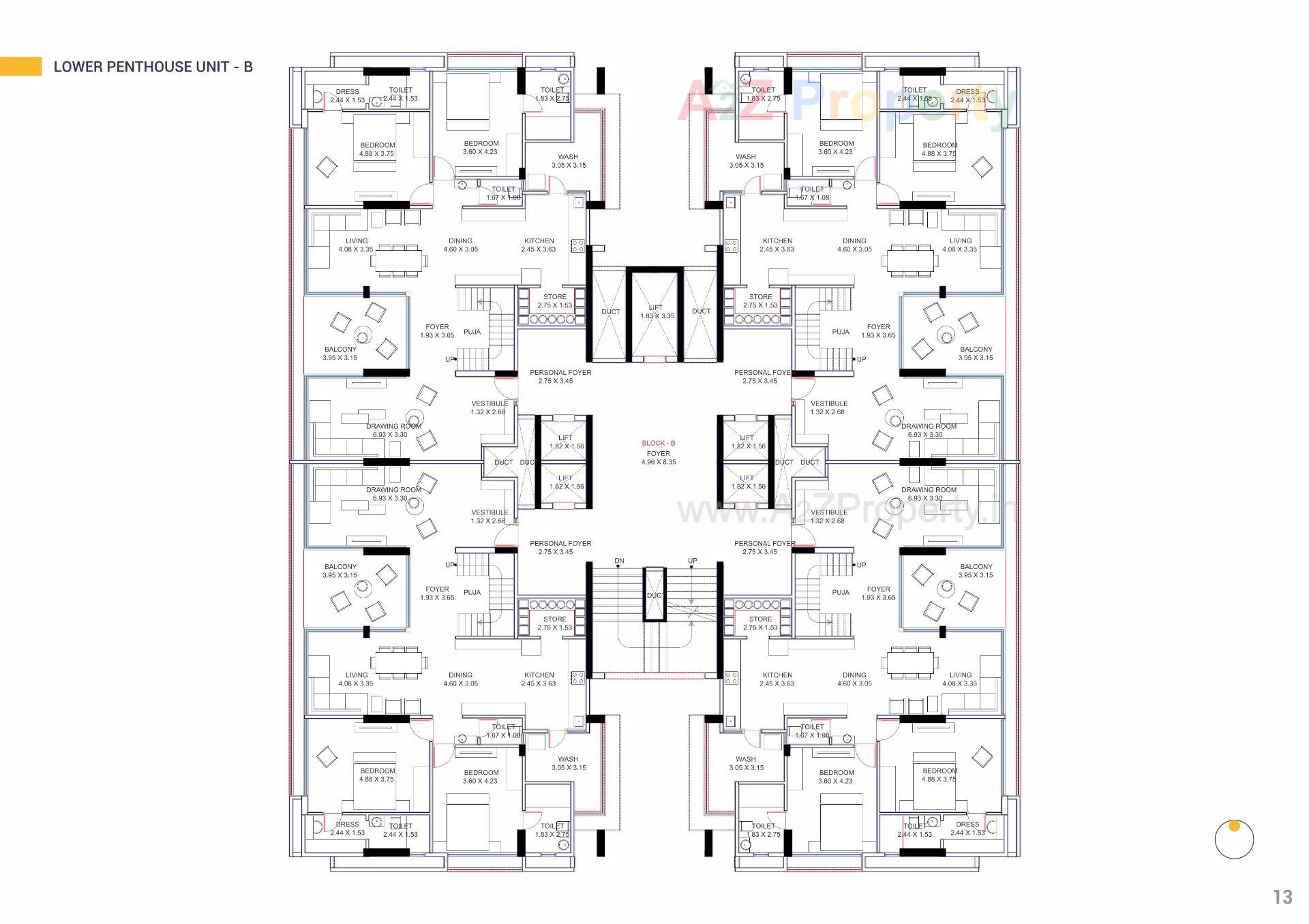 Layout of real estate project Panache located at Khoraj, Gandhinagar, Gujarat