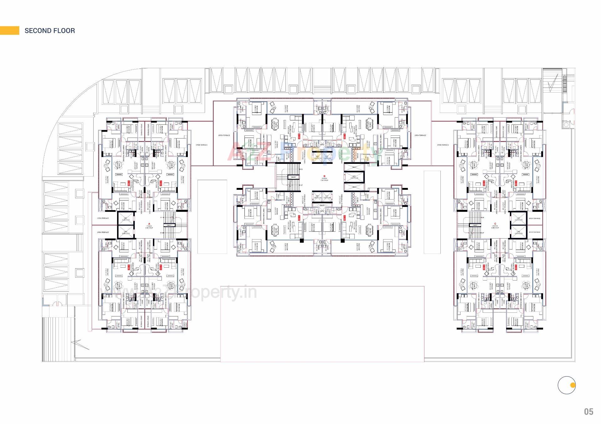 Layout of real estate project Panache located at Khoraj, Gandhinagar, Gujarat