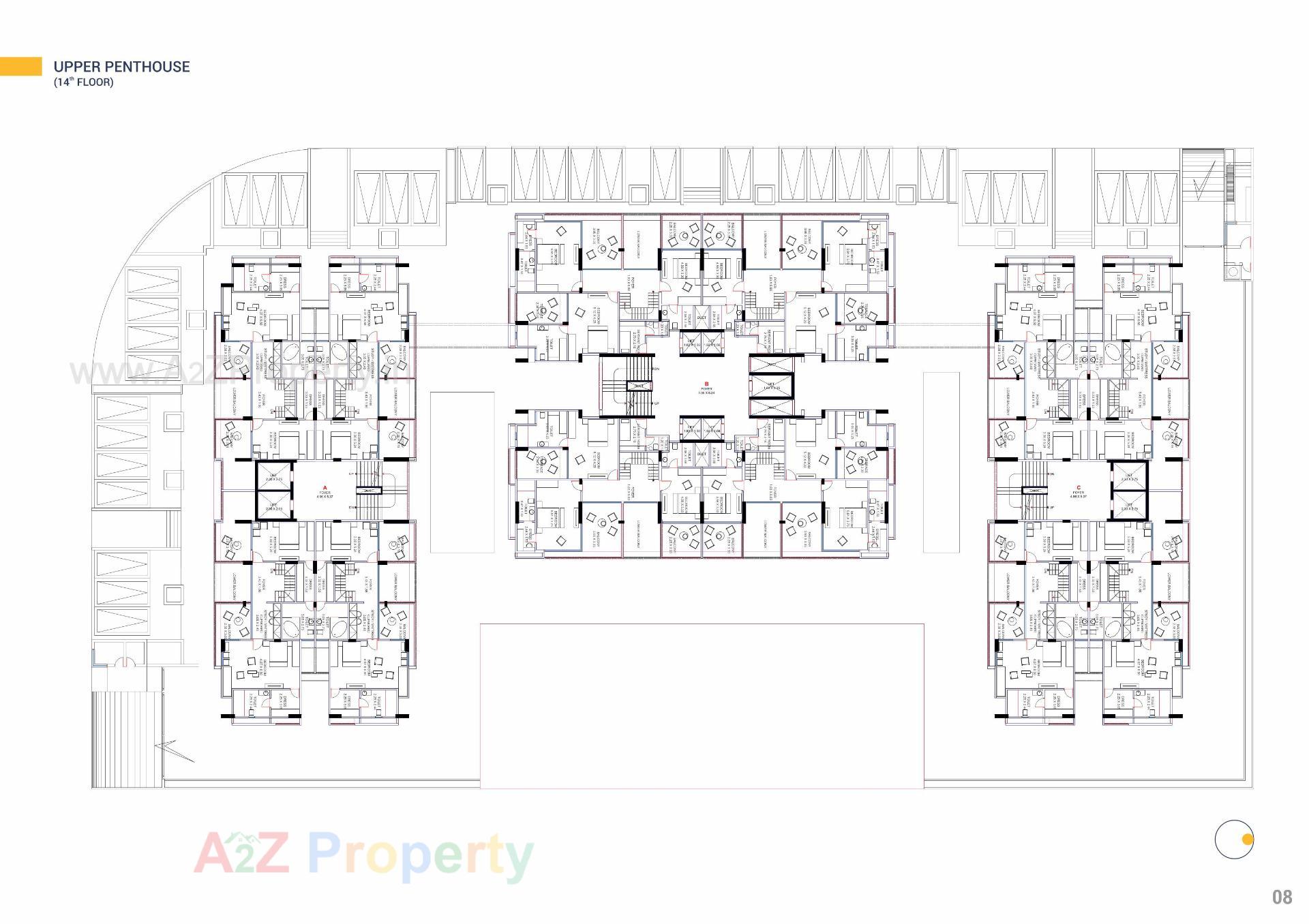 Layout of real estate project Panache located at Khoraj, Gandhinagar, Gujarat