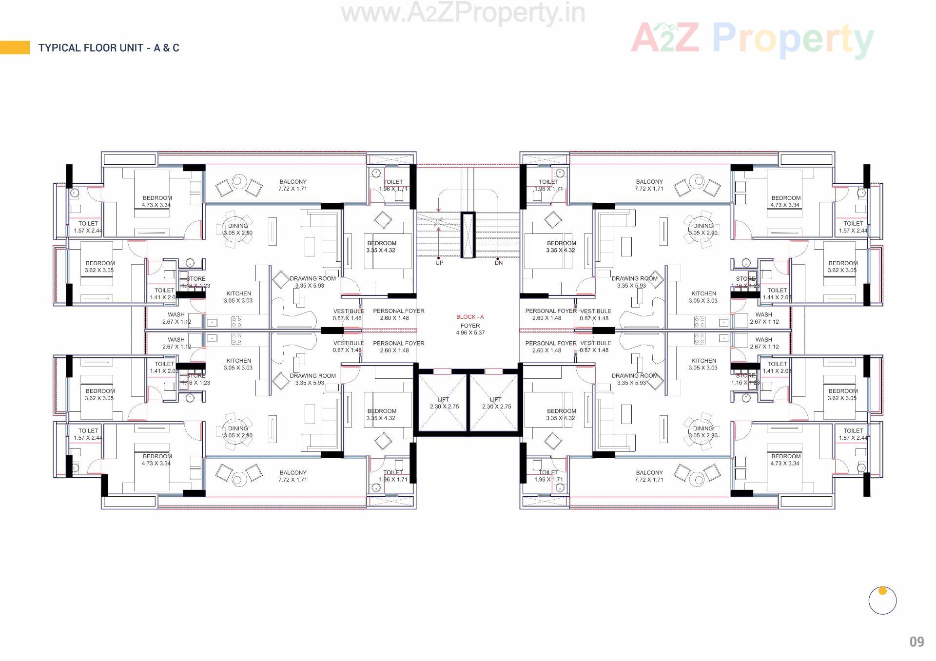Layout of real estate project Panache located at Khoraj, Gandhinagar, Gujarat