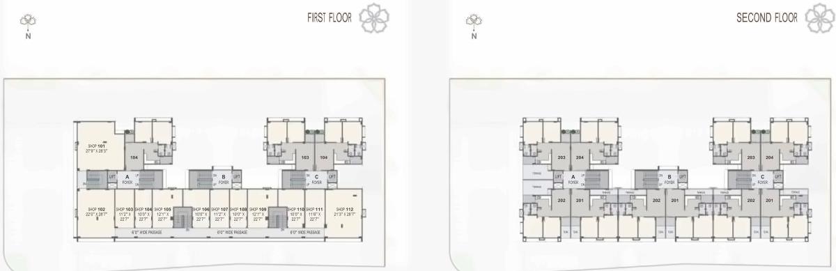 Layout of real estate project Panchamrut located at Saij, Gandhinagar, Gujarat