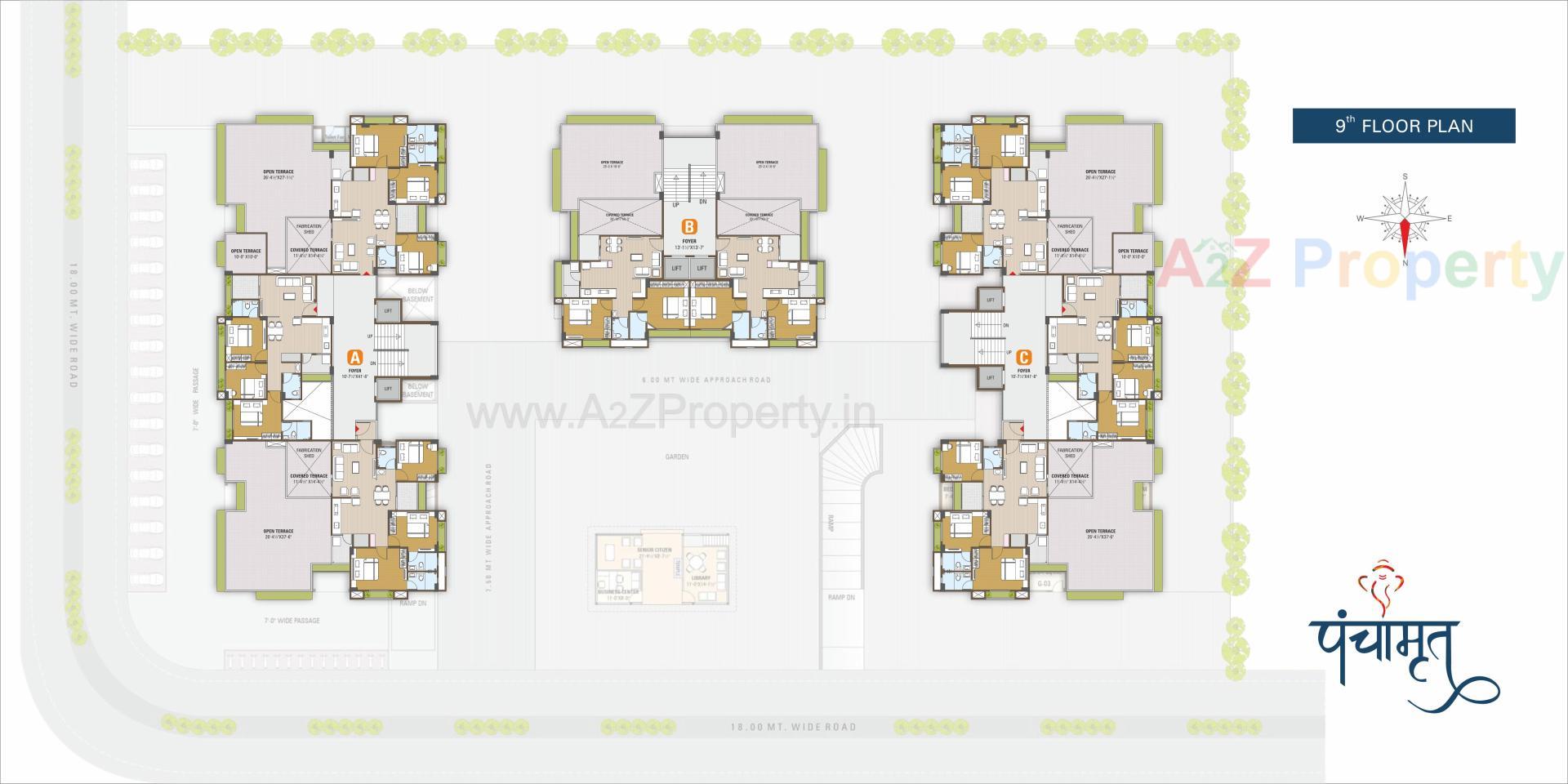 Layout of real estate project Panchamrut located at Pethapur, Gandhinagar, Gujarat