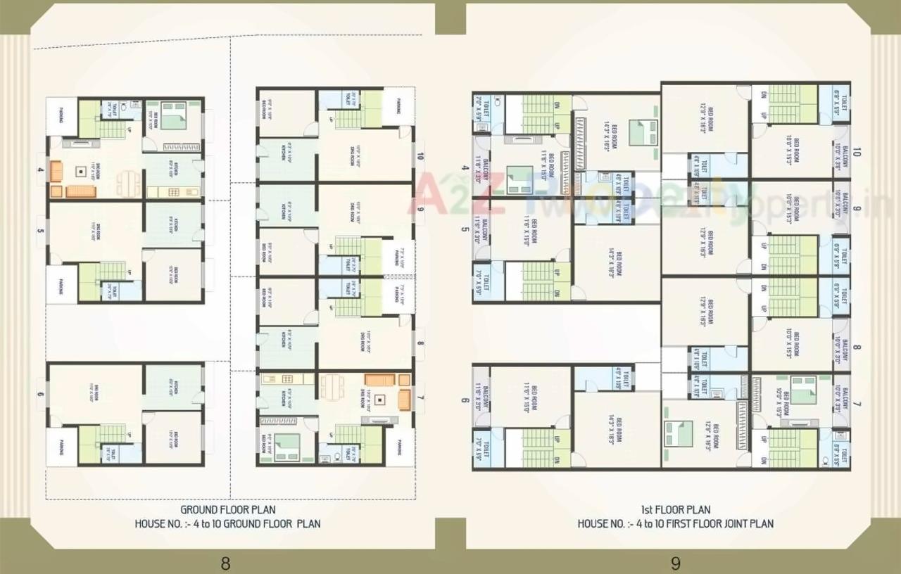 Layout of real estate project Panchkutir Bunglows located at Limbadiya, Gandhinagar, Gujarat