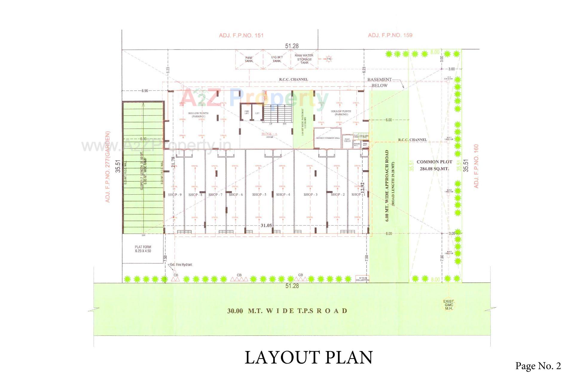 Layout of real estate project Panchratna located at Zundal, Gandhinagar, Gujarat