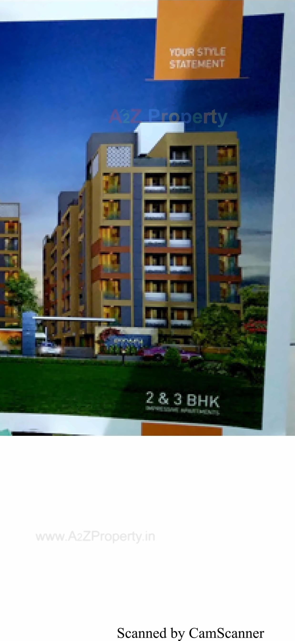 3D Elevation of real estate project Panjury Palace located at Vavol, Gandhinagar, Gujarat