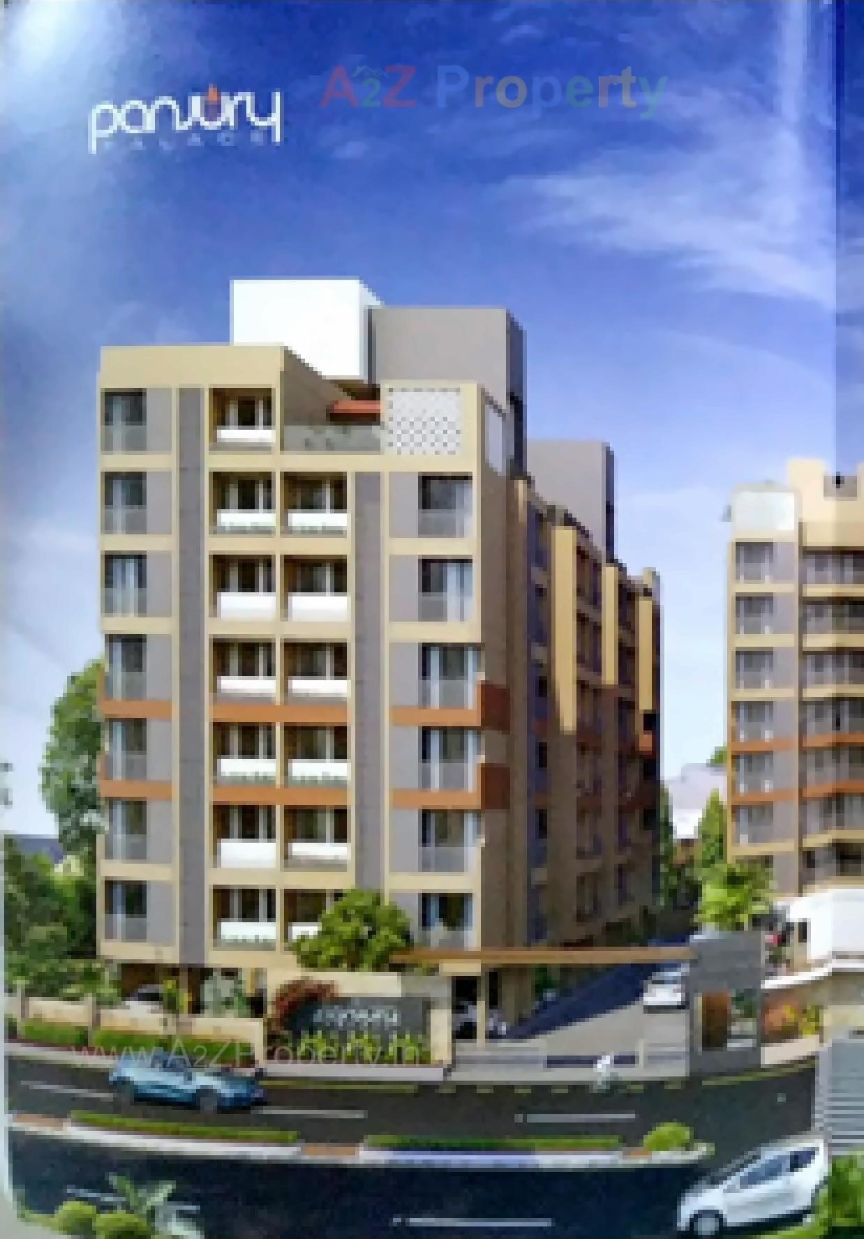 3D Elevation of real estate project Panjury Palace located at Vavol, Gandhinagar, Gujarat