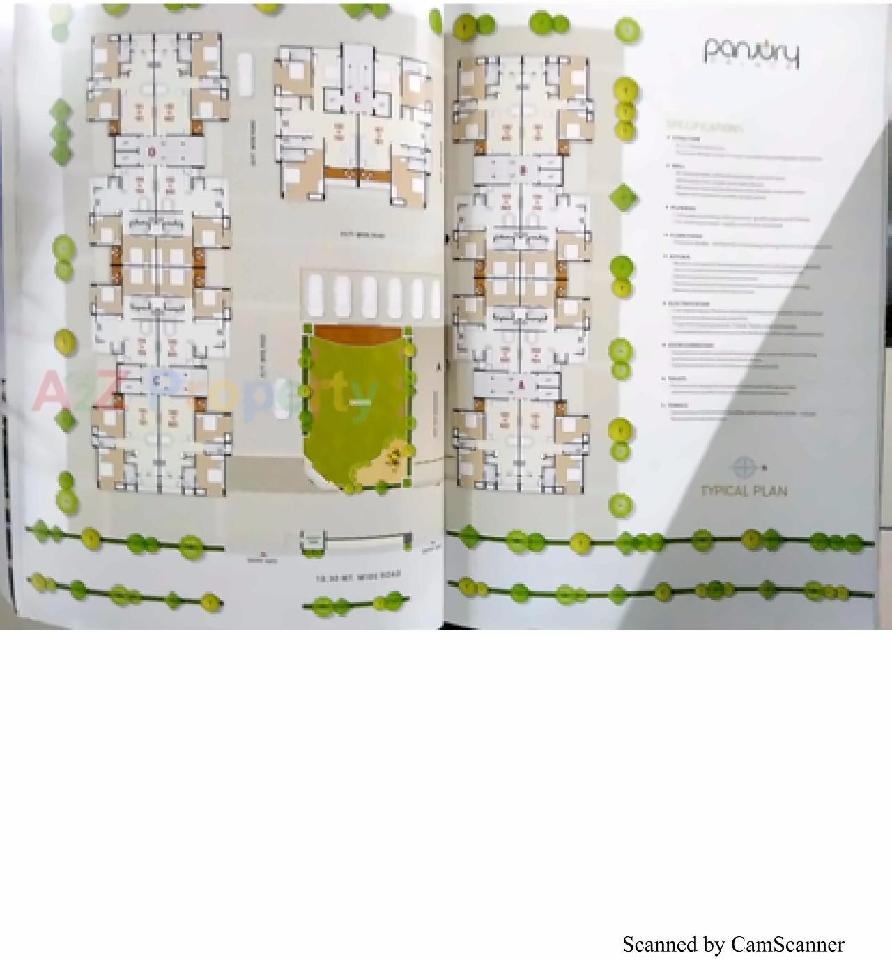 Layout of real estate project Panjury Palace located at Vavol, Gandhinagar, Gujarat