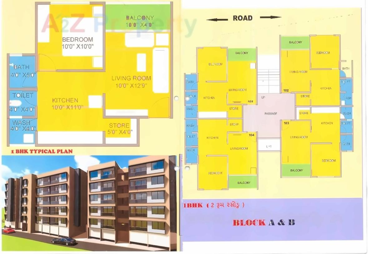 Layout of real estate project Paradise Homes located at Pethapur, Gandhinagar, Gujarat