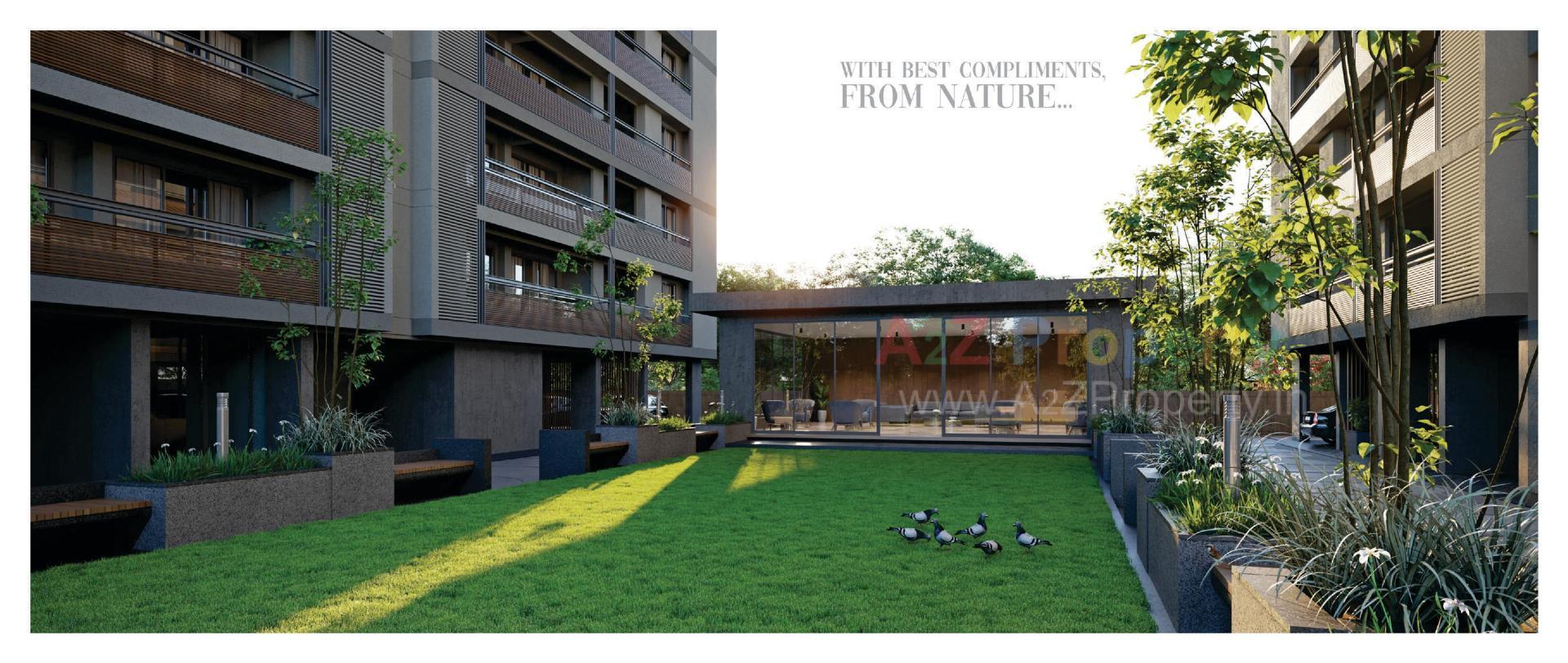 3D Elevation of real estate project Parishram Florenza located at Khoraj, Gandhinagar, Gujarat