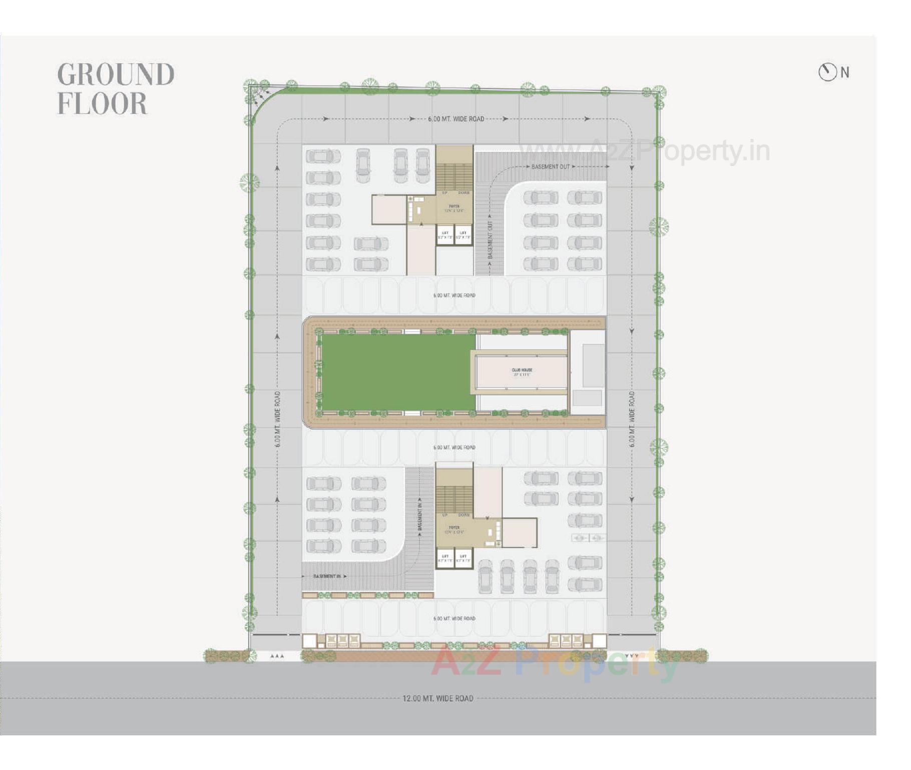 Layout of real estate project Parishram Florenza located at Khoraj, Gandhinagar, Gujarat