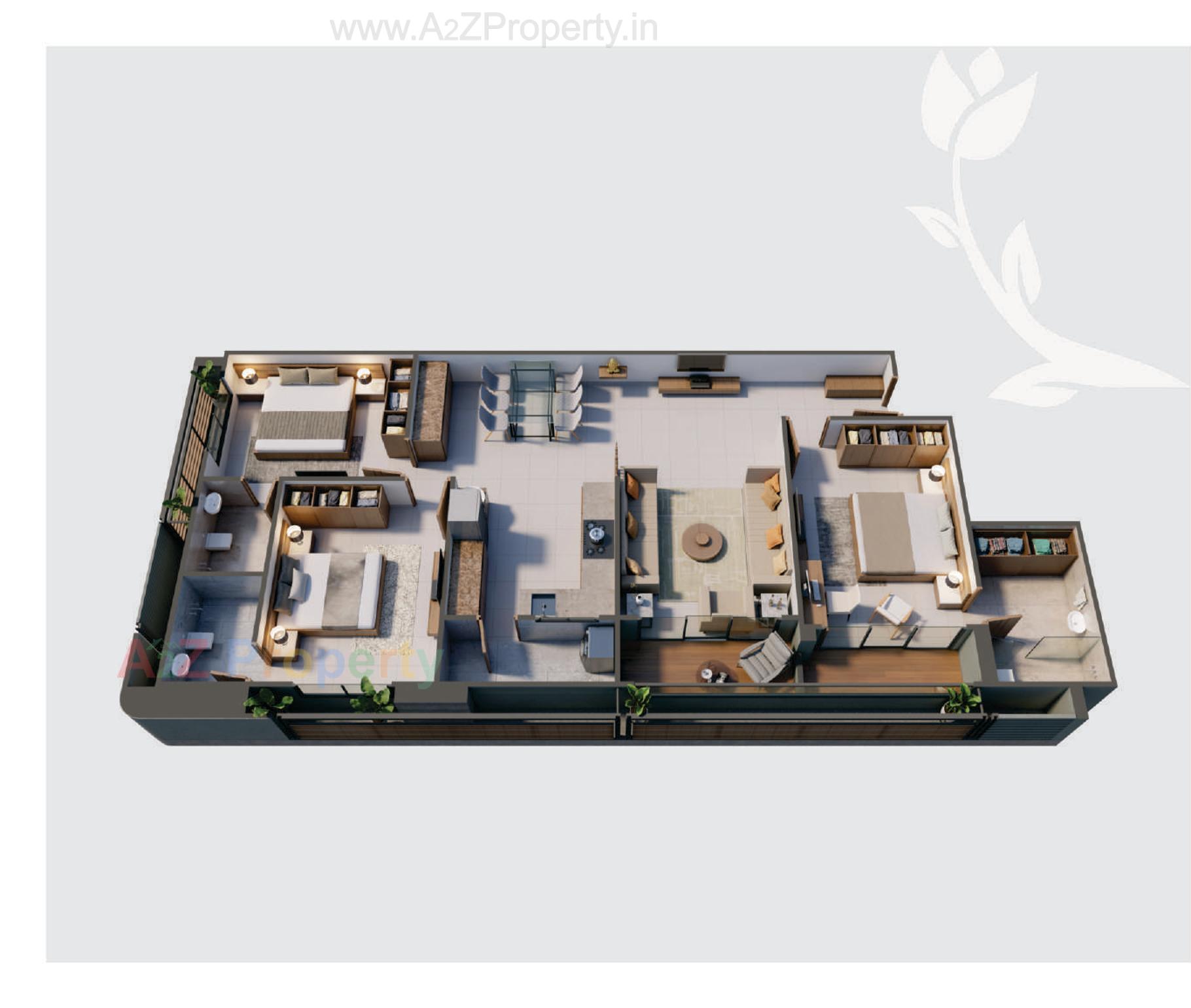 Layout of real estate project Parishram Florenza located at Khoraj, Gandhinagar, Gujarat