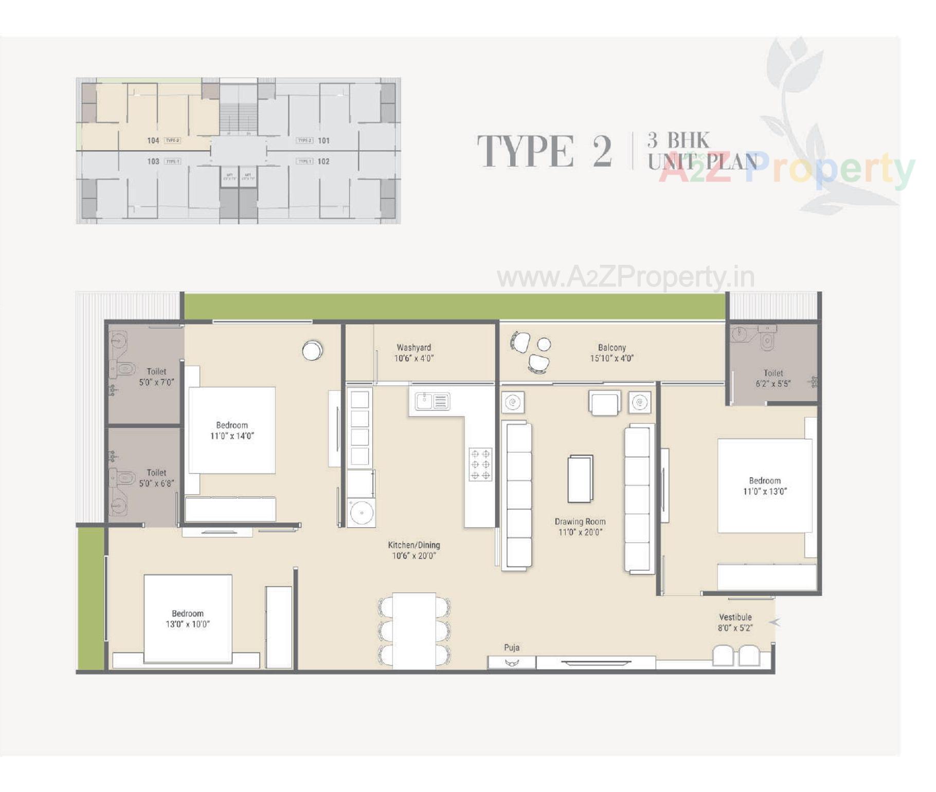 Layout of real estate project Parishram Florenza located at Khoraj, Gandhinagar, Gujarat
