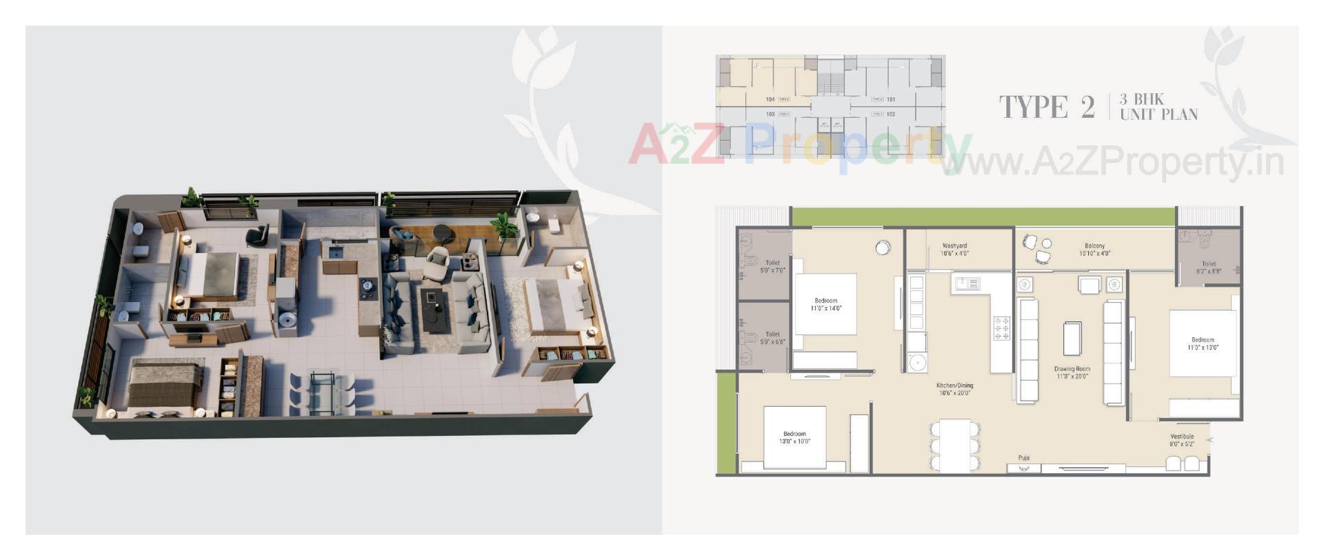 Layout of real estate project Parishram Florenza located at Khoraj, Gandhinagar, Gujarat