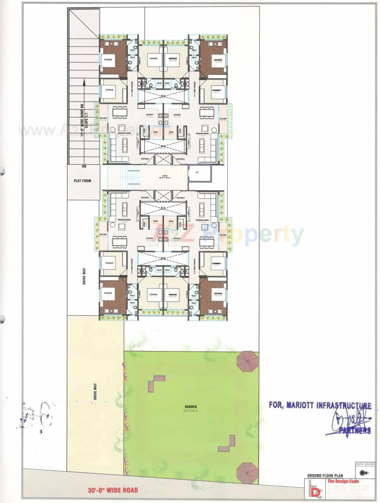 Layout of real estate project Parklane Garden located at Gandhinagar, Gandhinagar, Gujarat