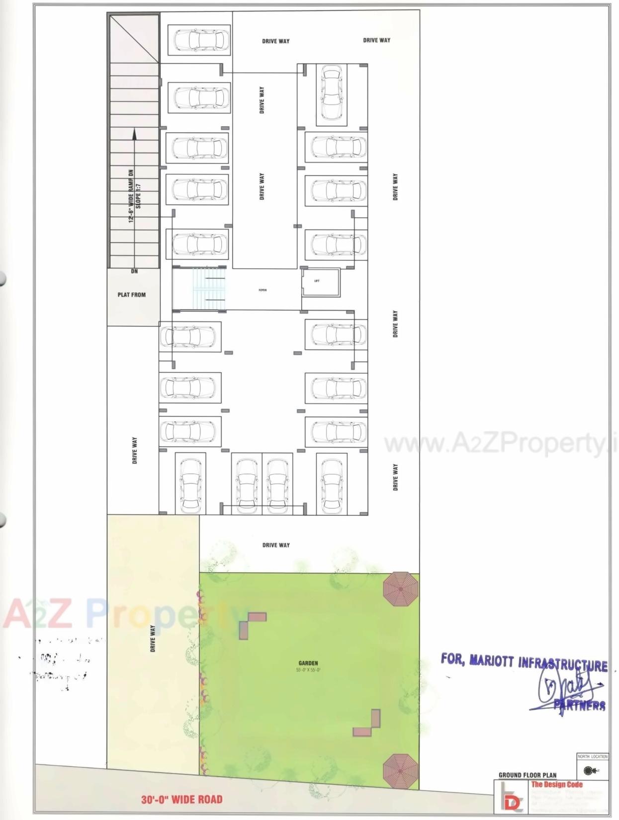 Layout of real estate project Parklane Garden located at Gandhinagar, Gandhinagar, Gujarat