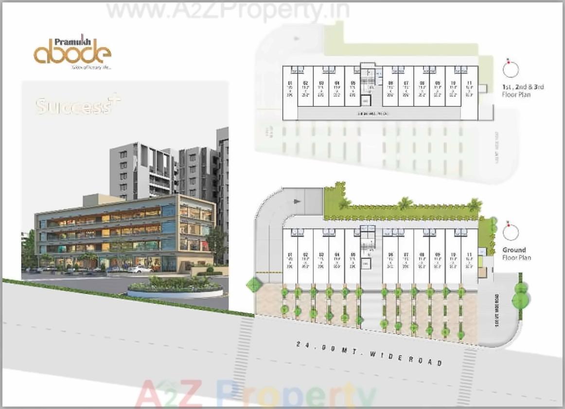 Layout of real estate project Parmukh Abode located at Vasna-hadmatiya, Gandhinagar, Gujarat