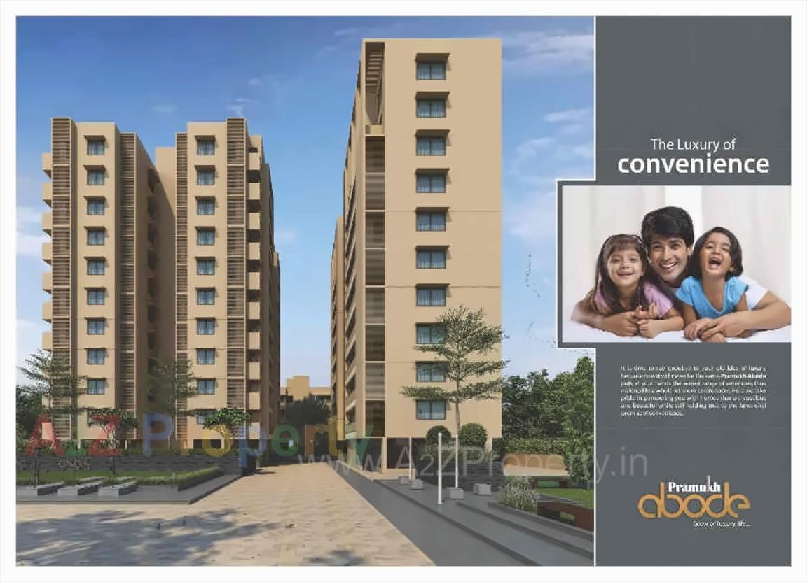 3D Elevation of real estate project Parmukh Abode located at Vasna-hadmatiya, Gandhinagar, Gujarat