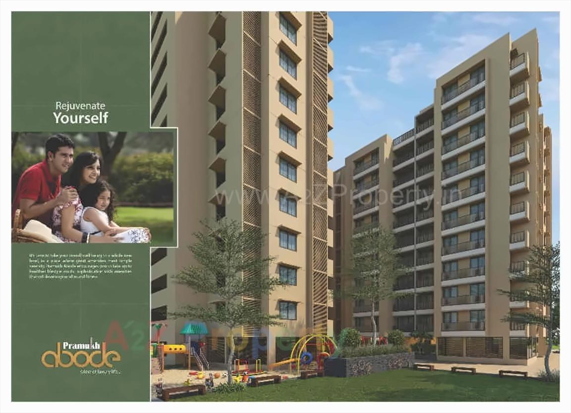 3D Elevation of real estate project Parmukh Abode located at Vasna-hadmatiya, Gandhinagar, Gujarat