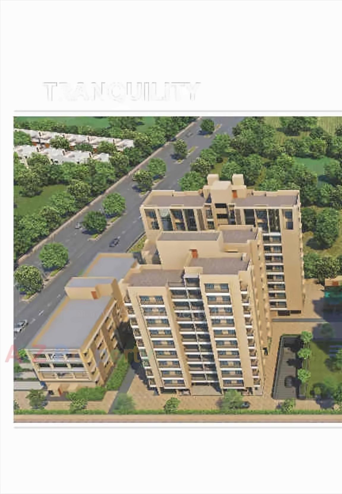3D Elevation of real estate project Parmukh Abode located at Vasna-hadmatiya, Gandhinagar, Gujarat