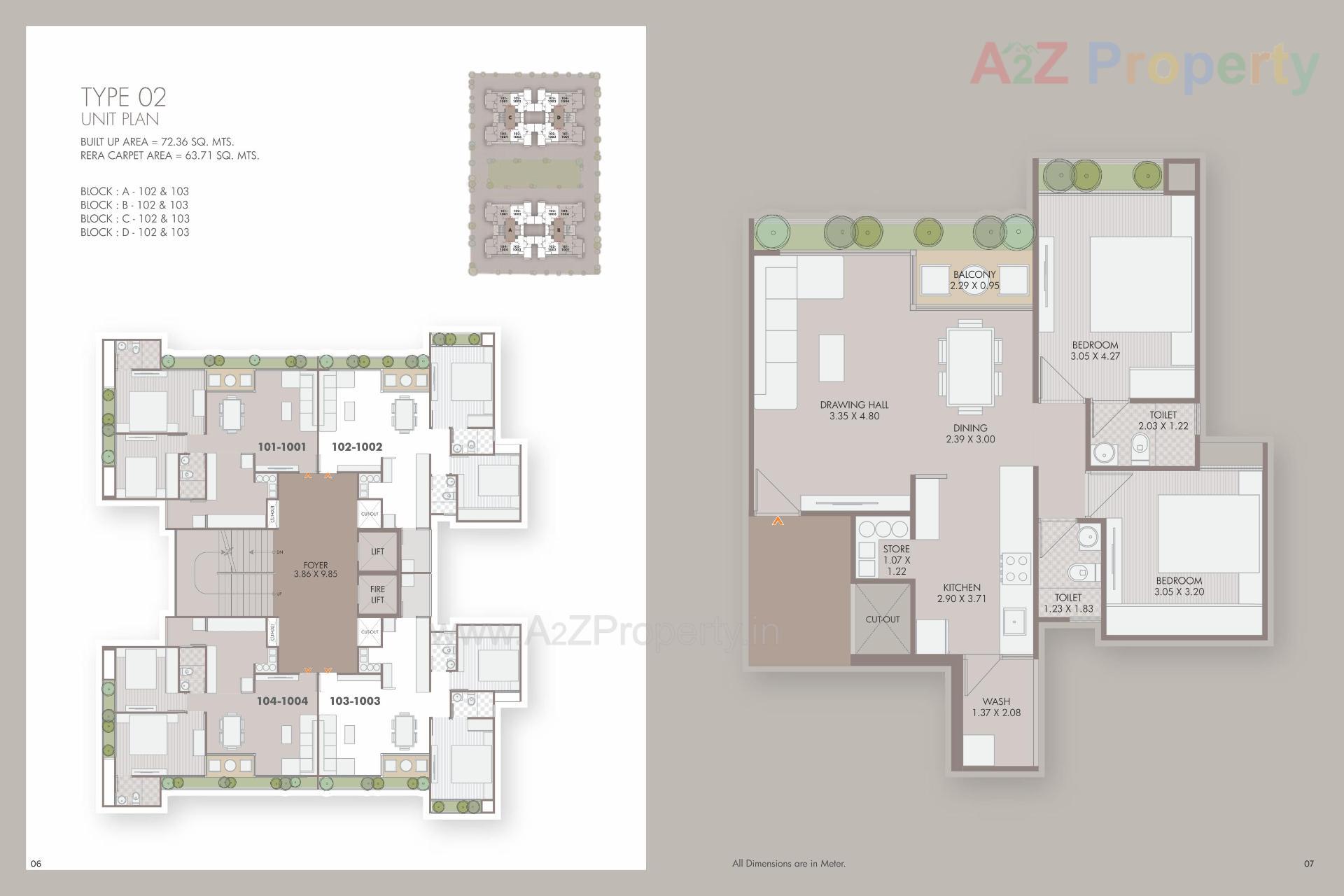 Layout of real estate project Parshwanath Emerald located at Adalaj, Gandhinagar, Gujarat
