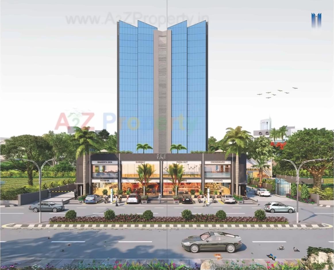 3D Elevation of real estate project Pehel located at Khoraj, Gandhinagar, Gujarat