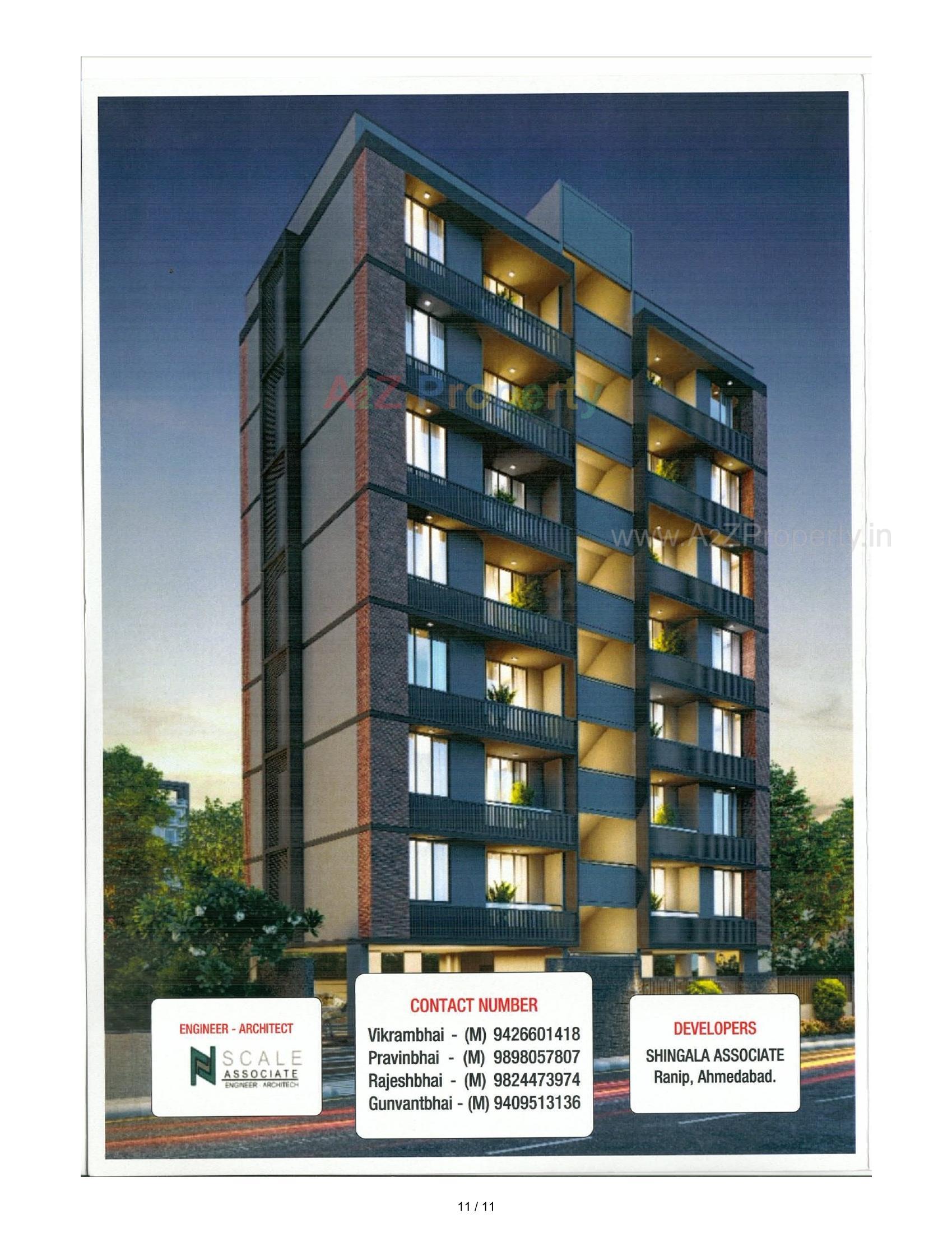 3D Elevation of real estate project Petal located at Koteshwar, Gandhinagar, Gujarat