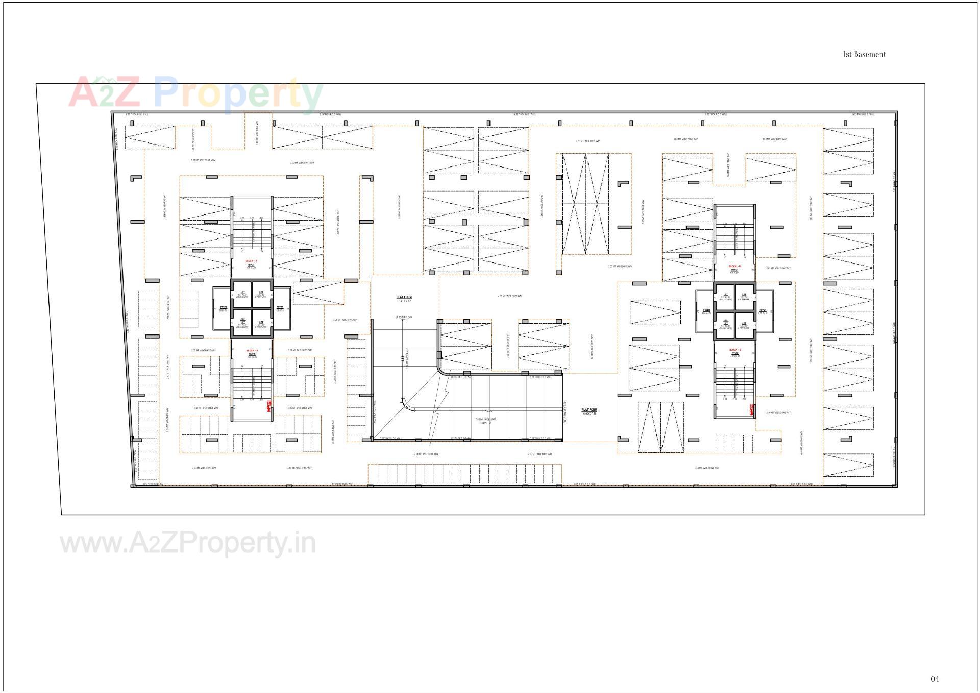 Layout of real estate project Polaris Calice located at Randesan, Gandhinagar, Gujarat