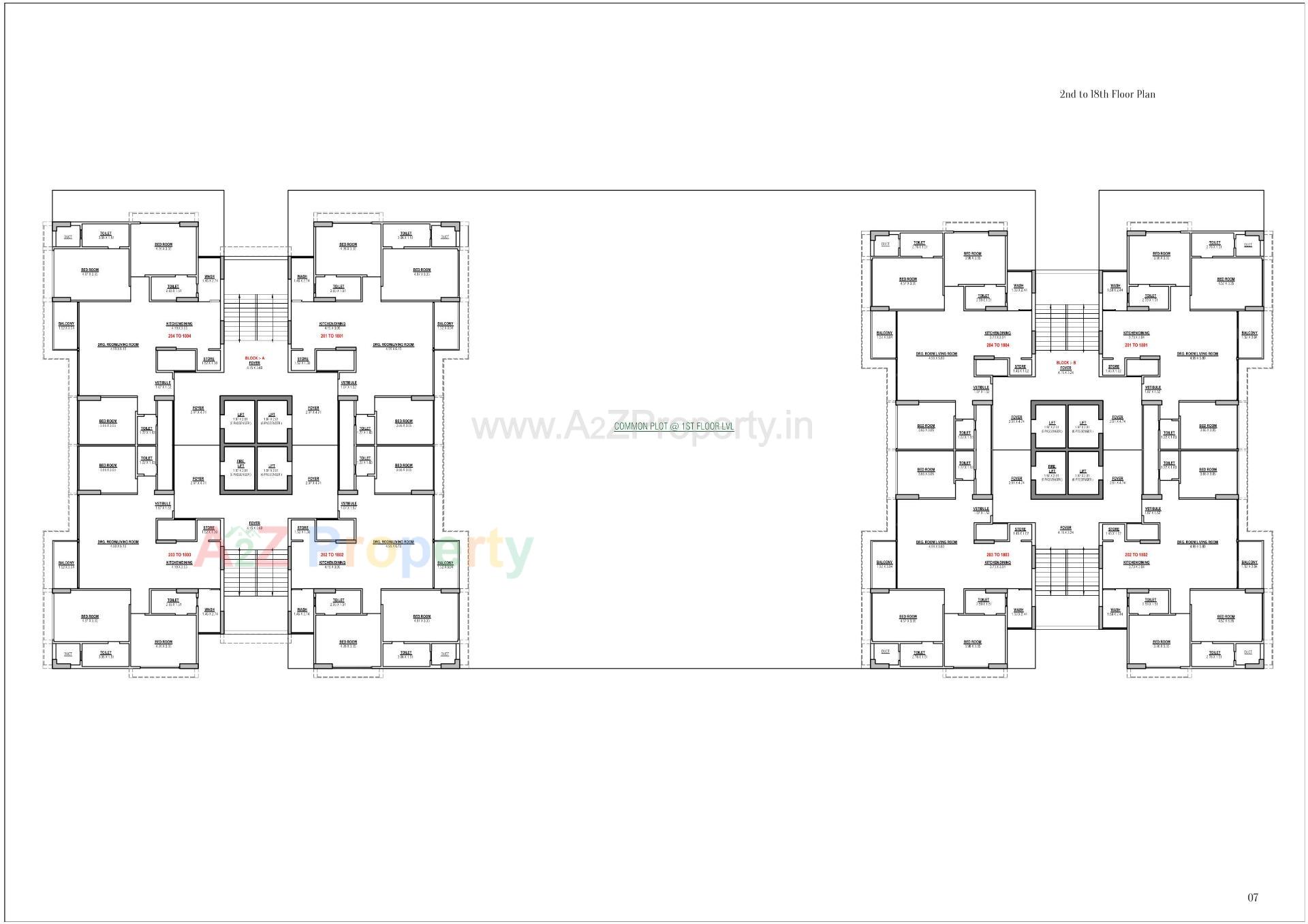 Layout of real estate project Polaris Calice located at Randesan, Gandhinagar, Gujarat