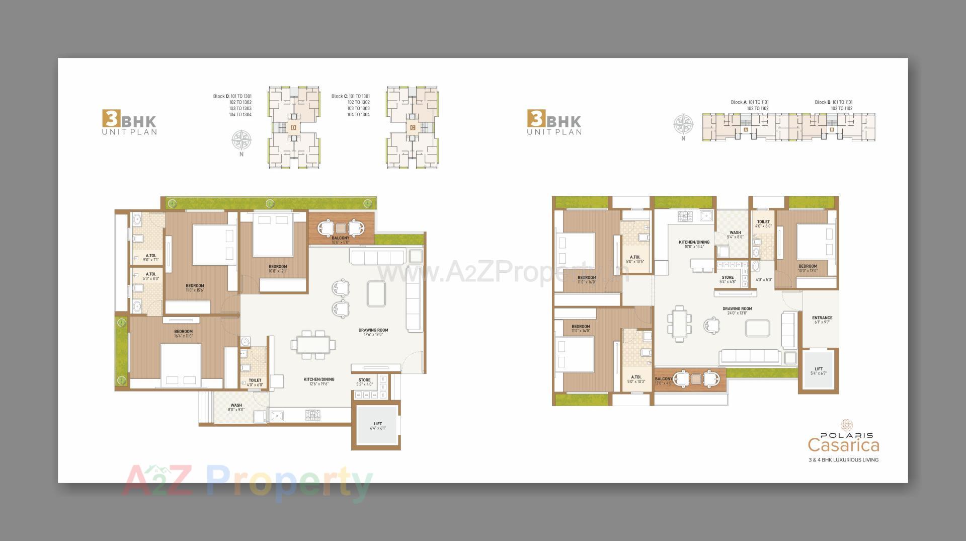Layout of real estate project Polaris Casarica located at Sargasan, Gandhinagar, Gujarat