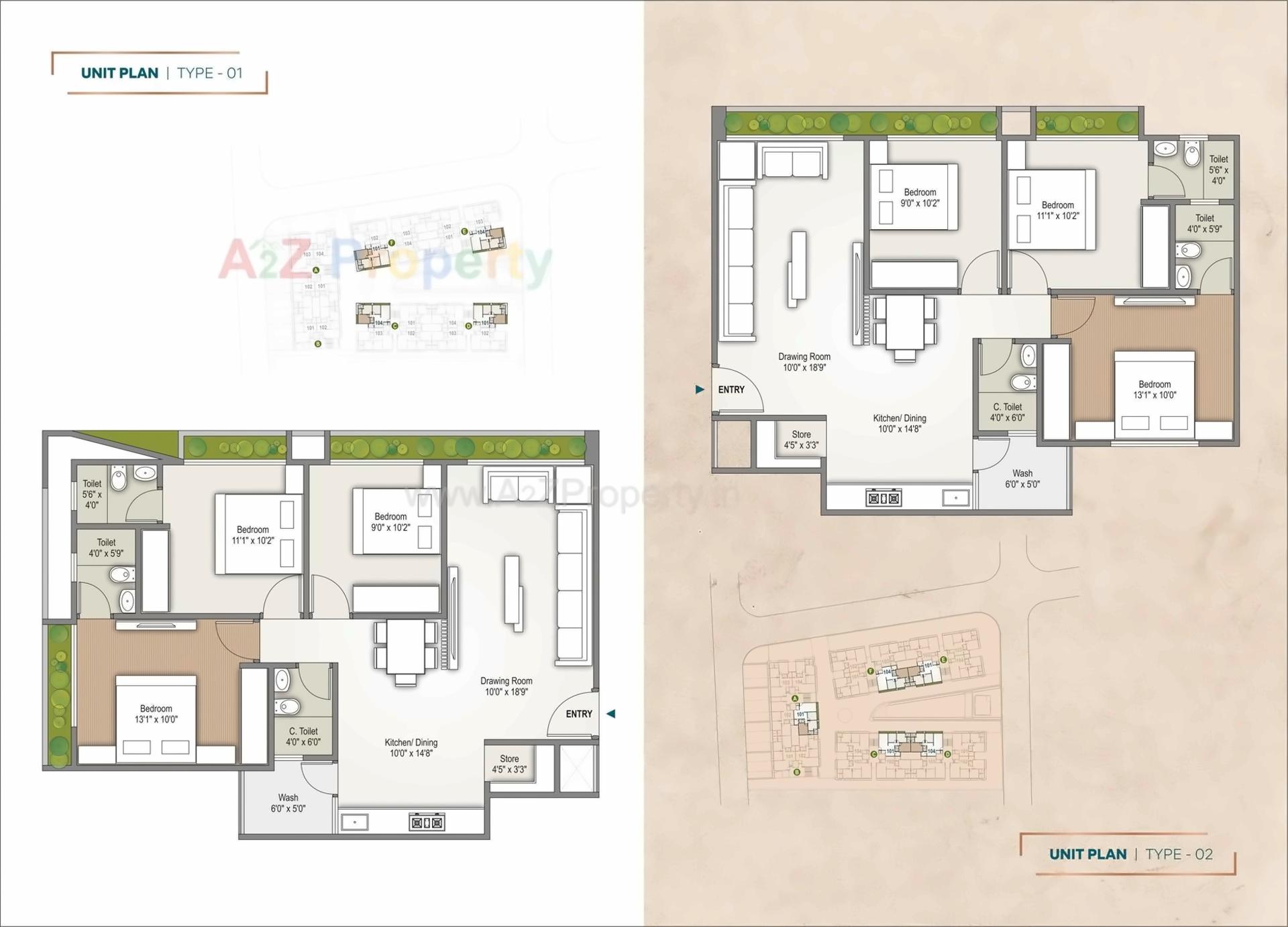 Layout of real estate project Polaris Elina located at Randheja, Gandhinagar, Gujarat