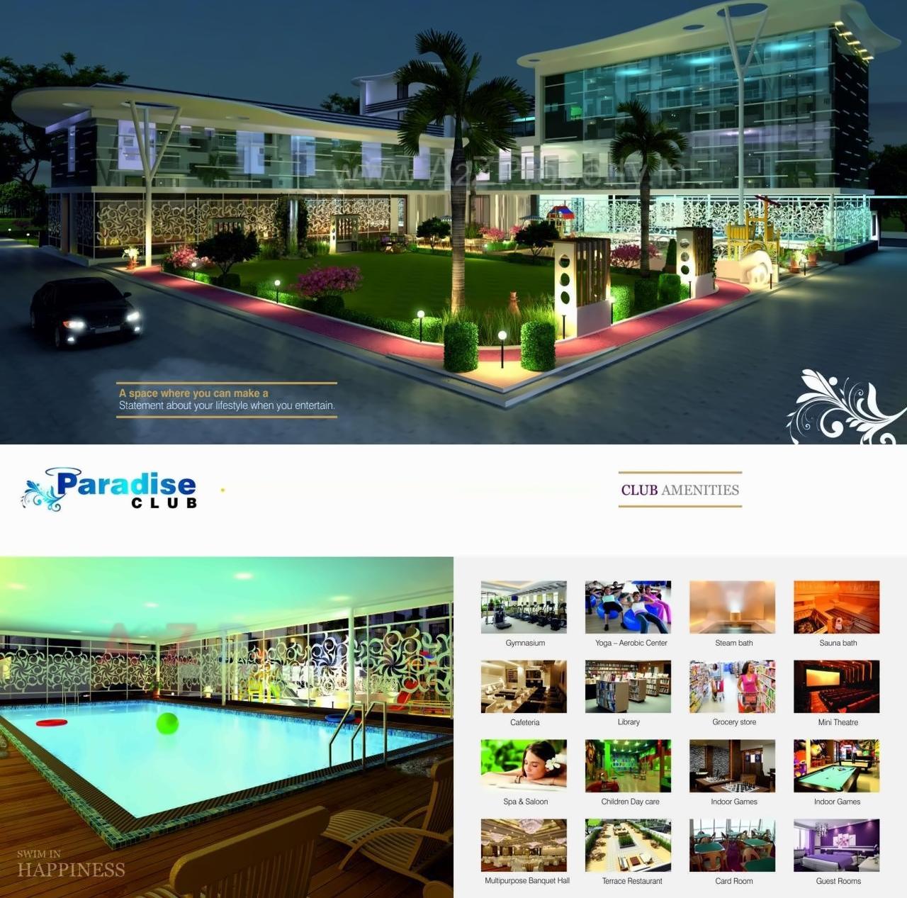 3D Elevation of real estate project Pooja Heaven located at Dehgam, Gandhinagar, Gujarat