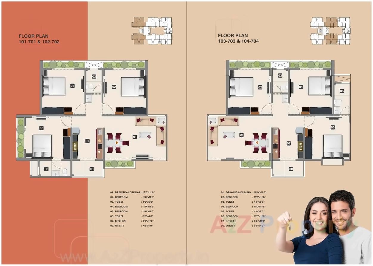 Layout of real estate project Prahar Living located at Gandhinagar, Gandhinagar, Gujarat